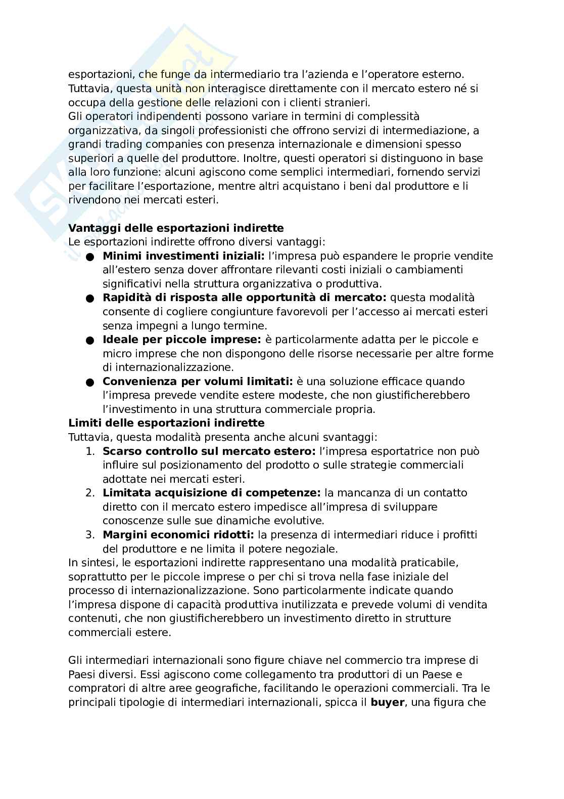 Riassunto esame Economia e gestione delle imprese internazionali, Prof. De Chiara Alessandra, libro consigliato Economia e gestione delle imprese internazionali, Caroli Pag. 66