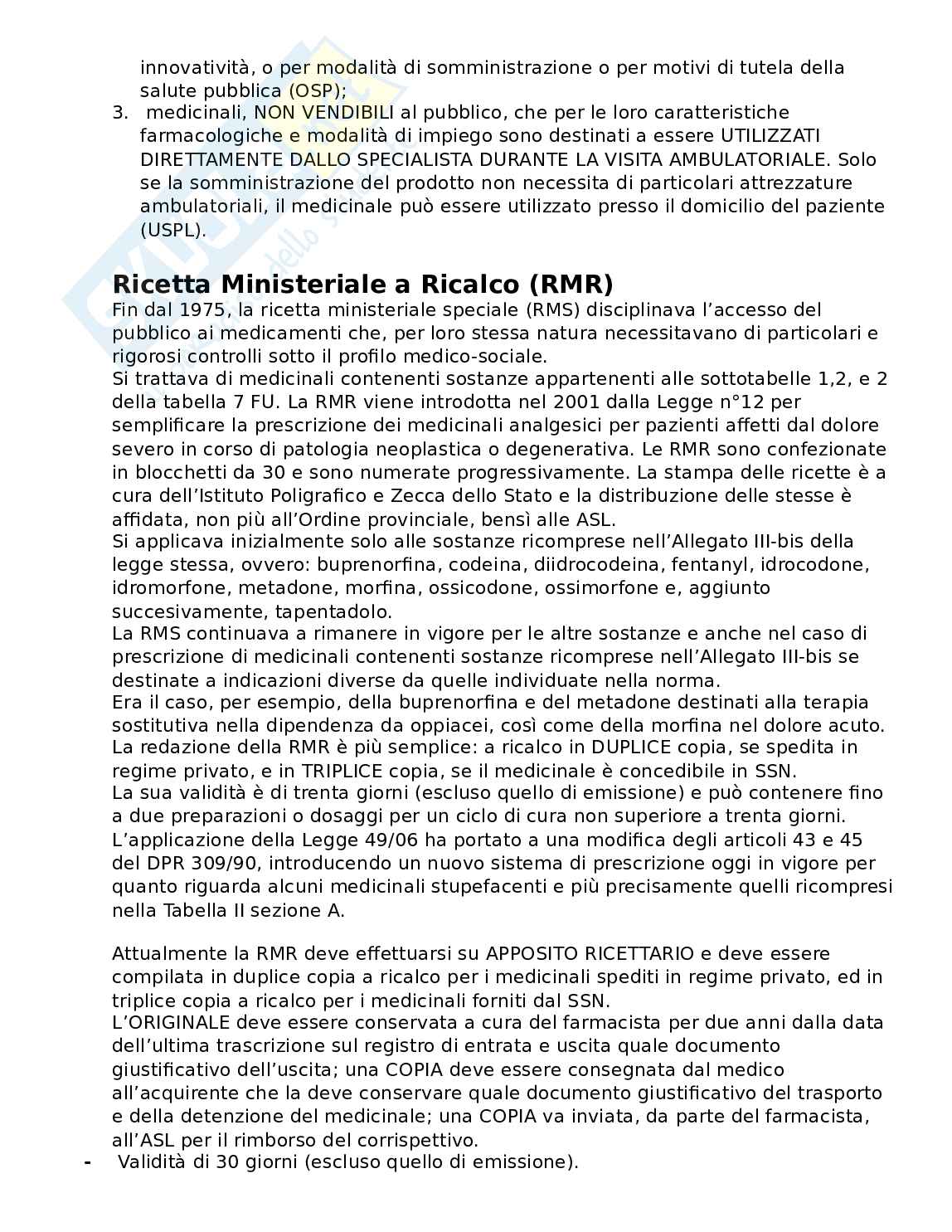 Legislazione e laboratorio galenico Pag. 11