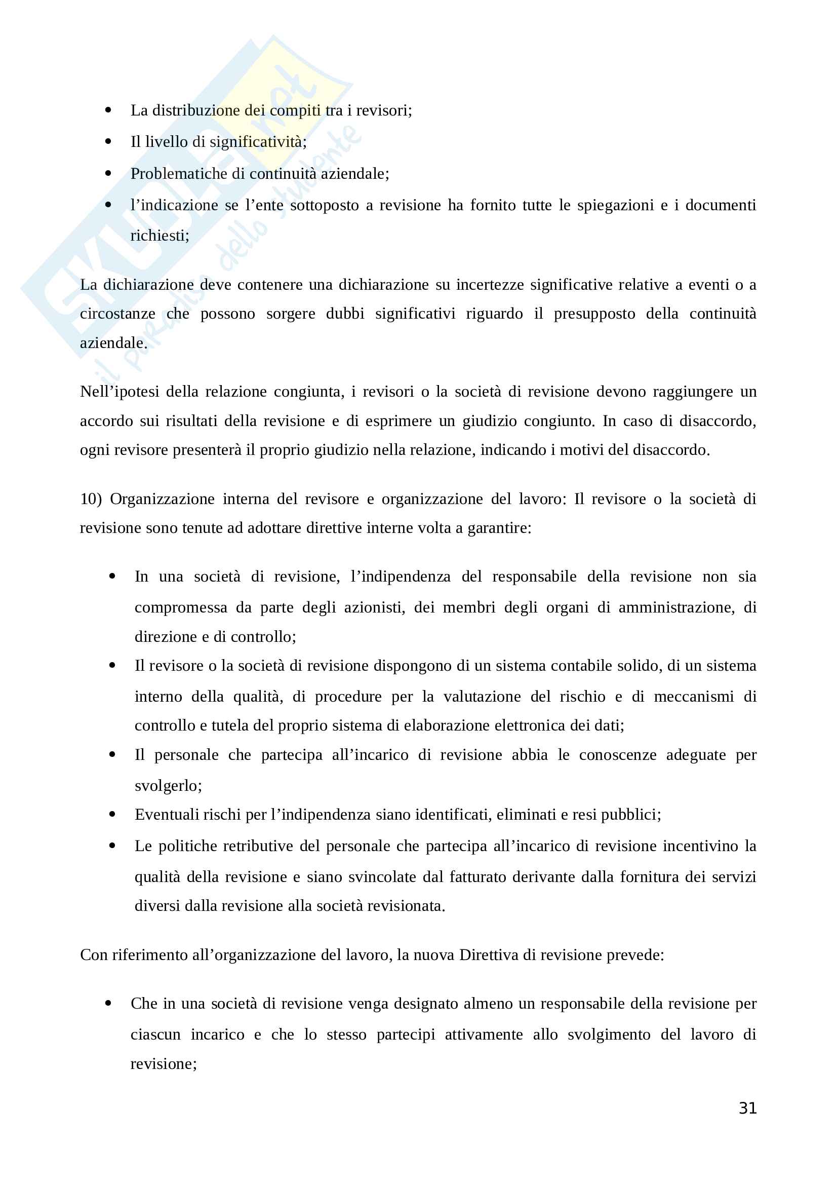 Revisione aziendale: domande e risposte Pag. 31
