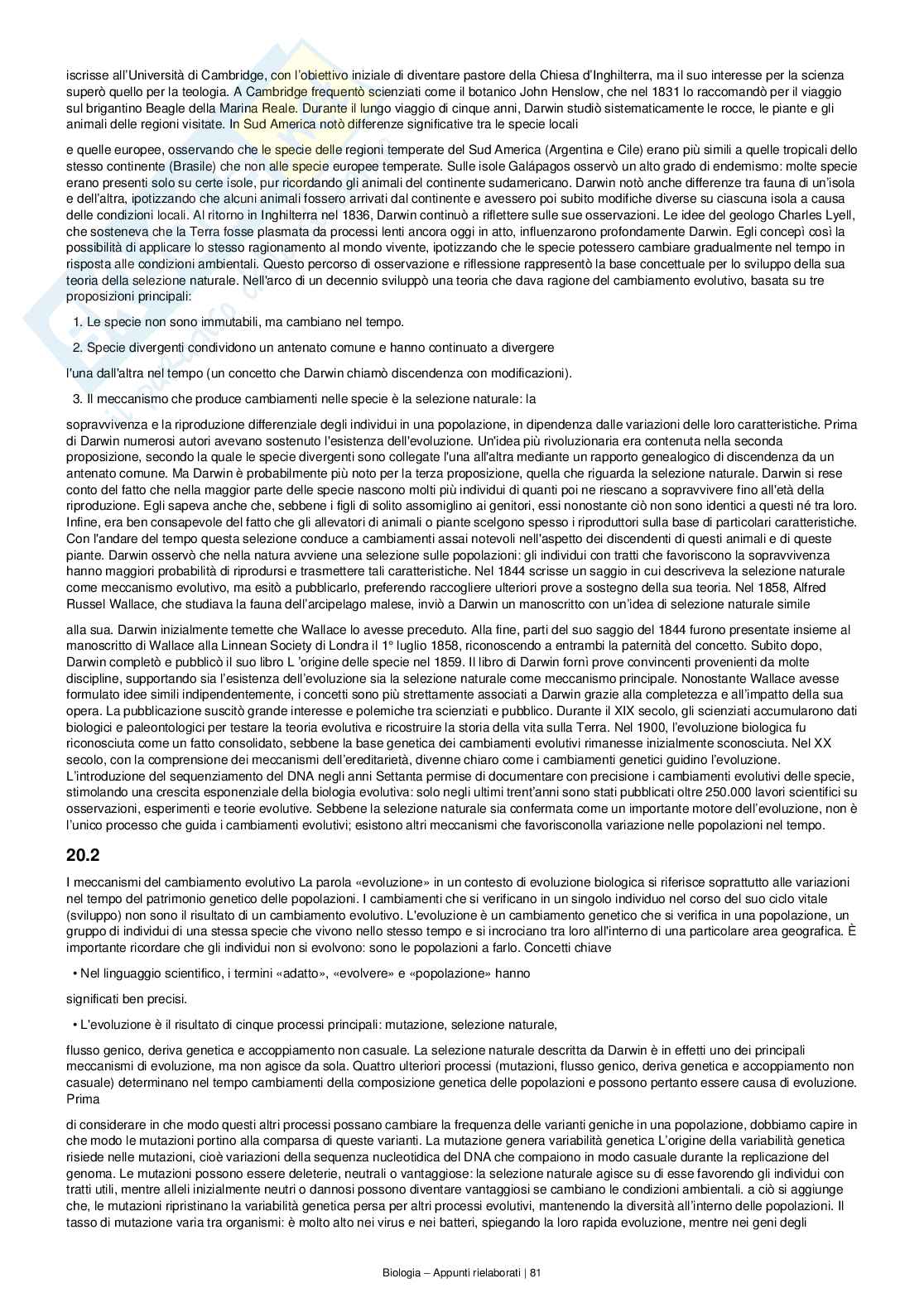 Appunti completi e dettagliati di Biologia – Preparazione all’esame Pag. 81