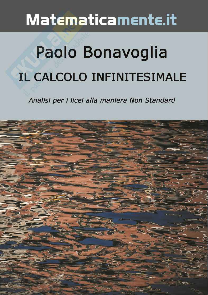 Il Calcolo Infinitesimale Non Standard (ebook) Pag. 1