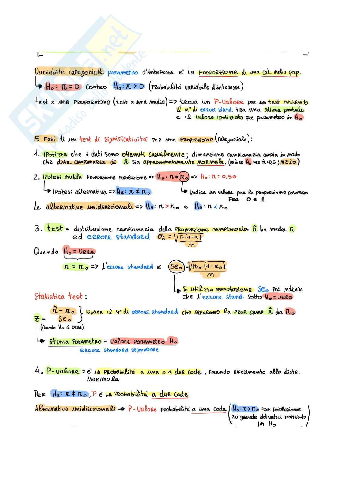 Riassunto esame Statistica, Prof. Arpino Bruno, libro consigliato Metodi statistici di base e avanzati per le scienze sociali, Agresti, finlay  Pag. 16