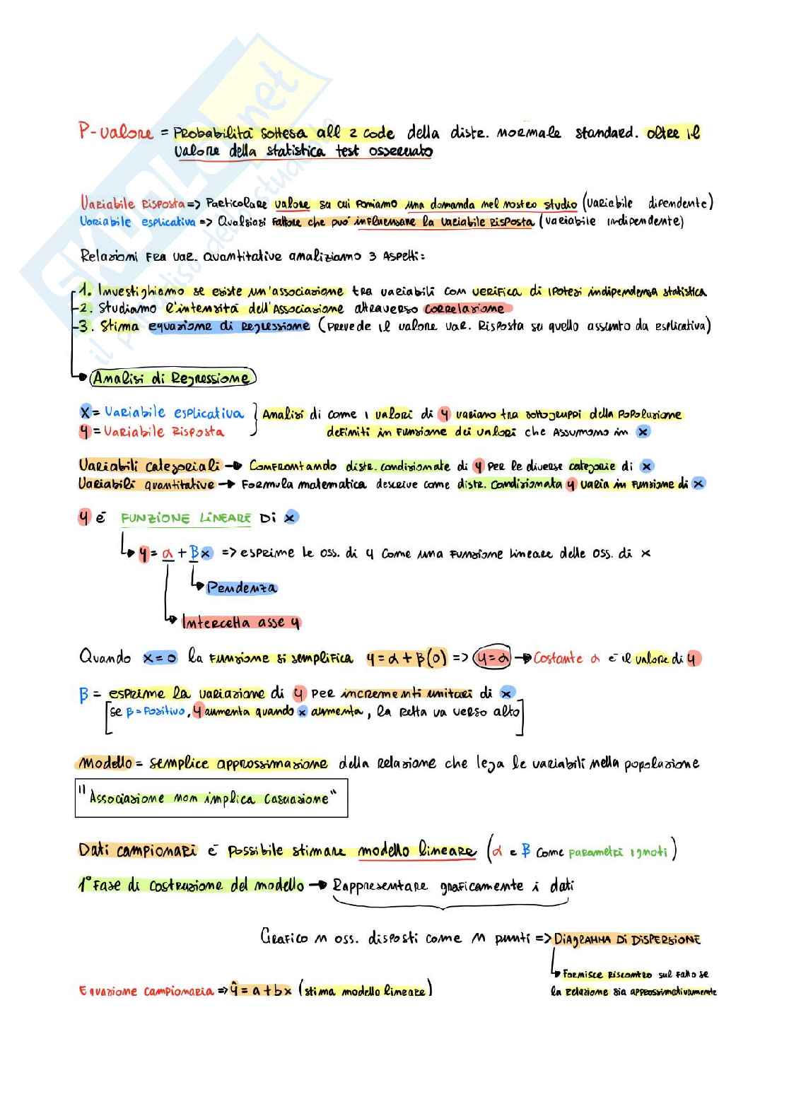 Riassunto esame Statistica, Prof. Arpino Bruno, libro consigliato Metodi statistici di base e avanzati per le scienze sociali, Agresti, finlay  Pag. 21