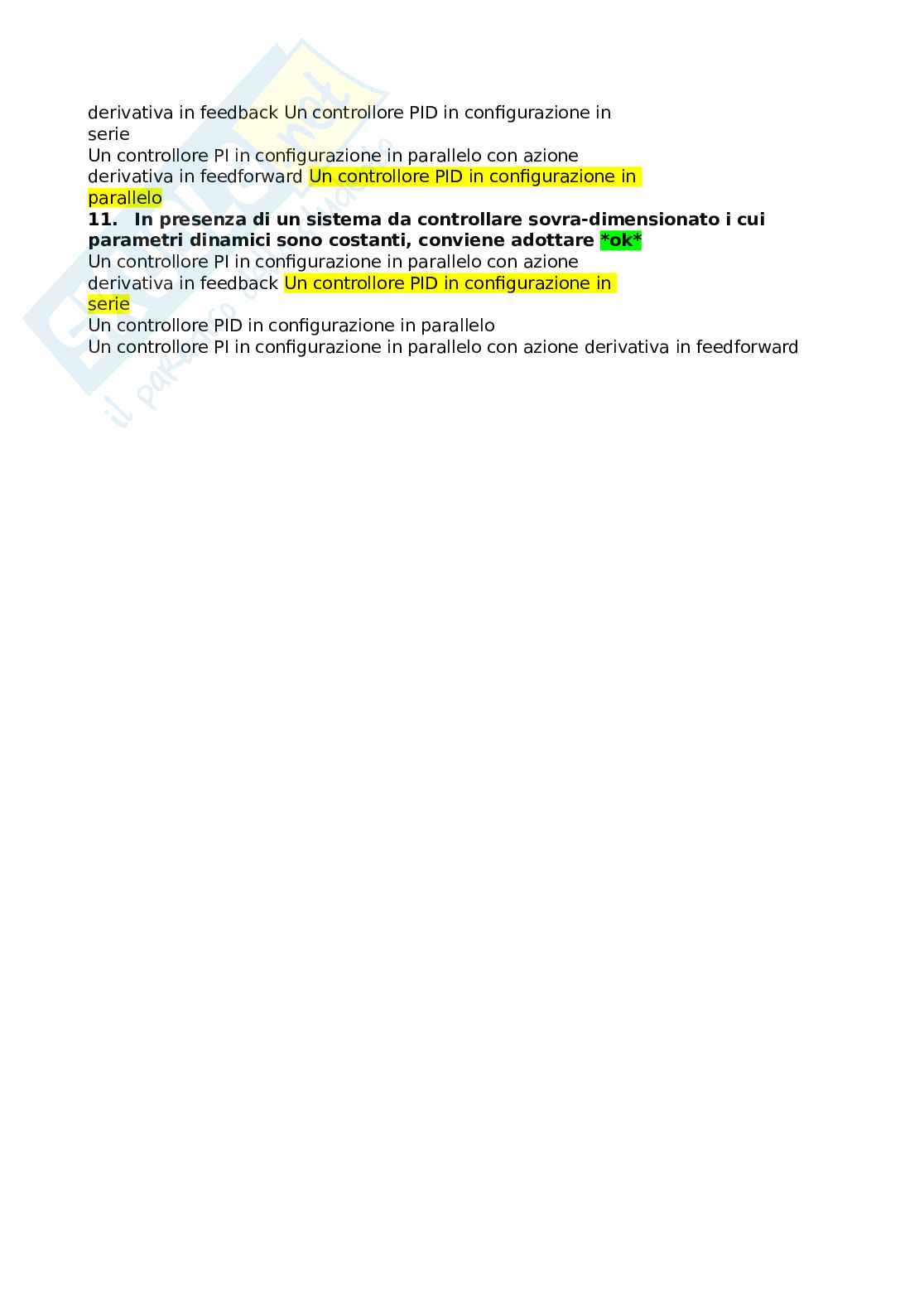 Paniere fondamenti di automatica Pag. 46