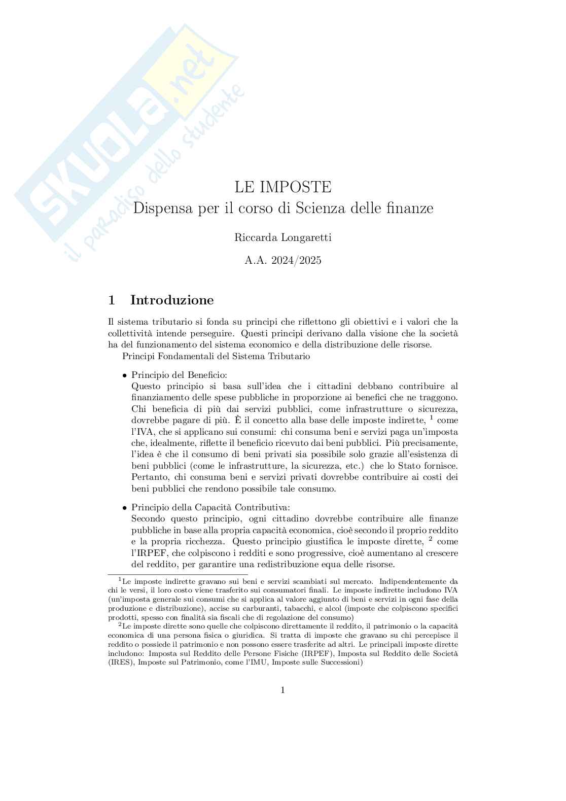 Imposte Pag. 1