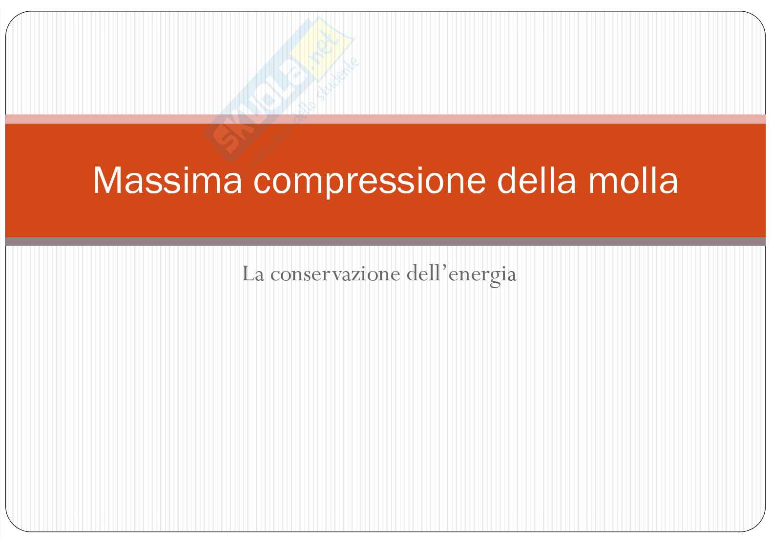 Come Si Calcola La Massima Compressione Di Una Molla