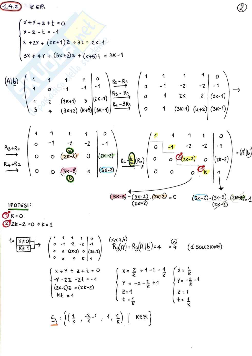 Algebra e Geometria (secondo modulo) Pag. 11