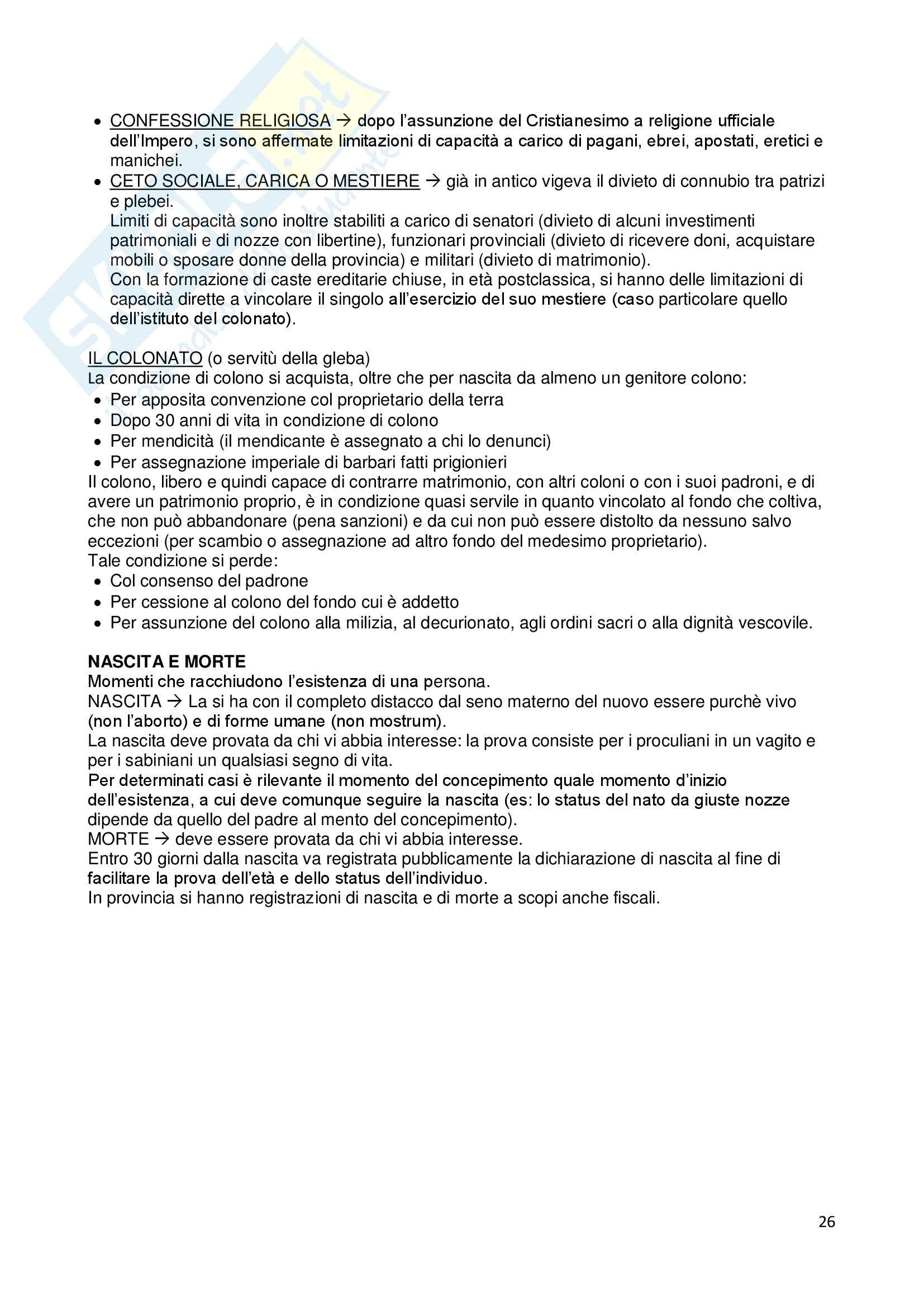 Riassunto esame Istituzioni di diritto romano, prof. Dalla Massara, libro consigliato Marrone Pag. 26