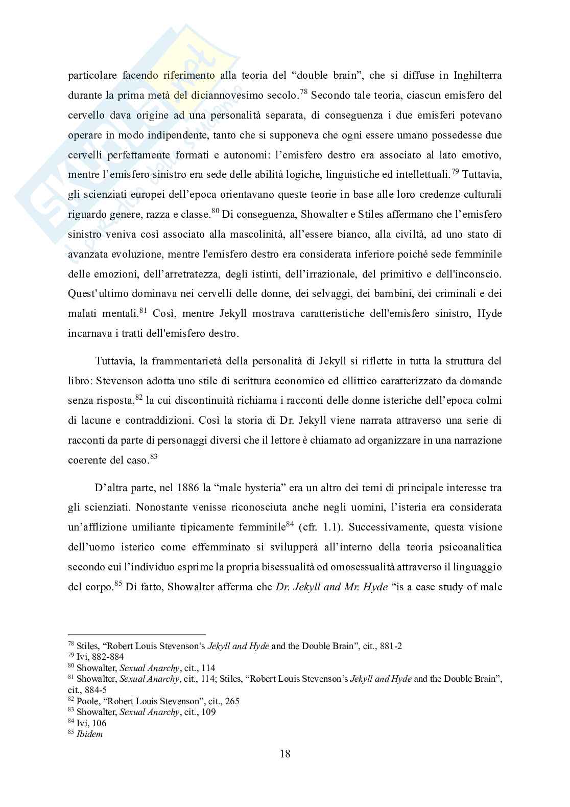 Tesi laurea triennale: le connessioni tra Dr. Jekyll and Mr. Hyde e Jack lo Squartatore Pag. 21