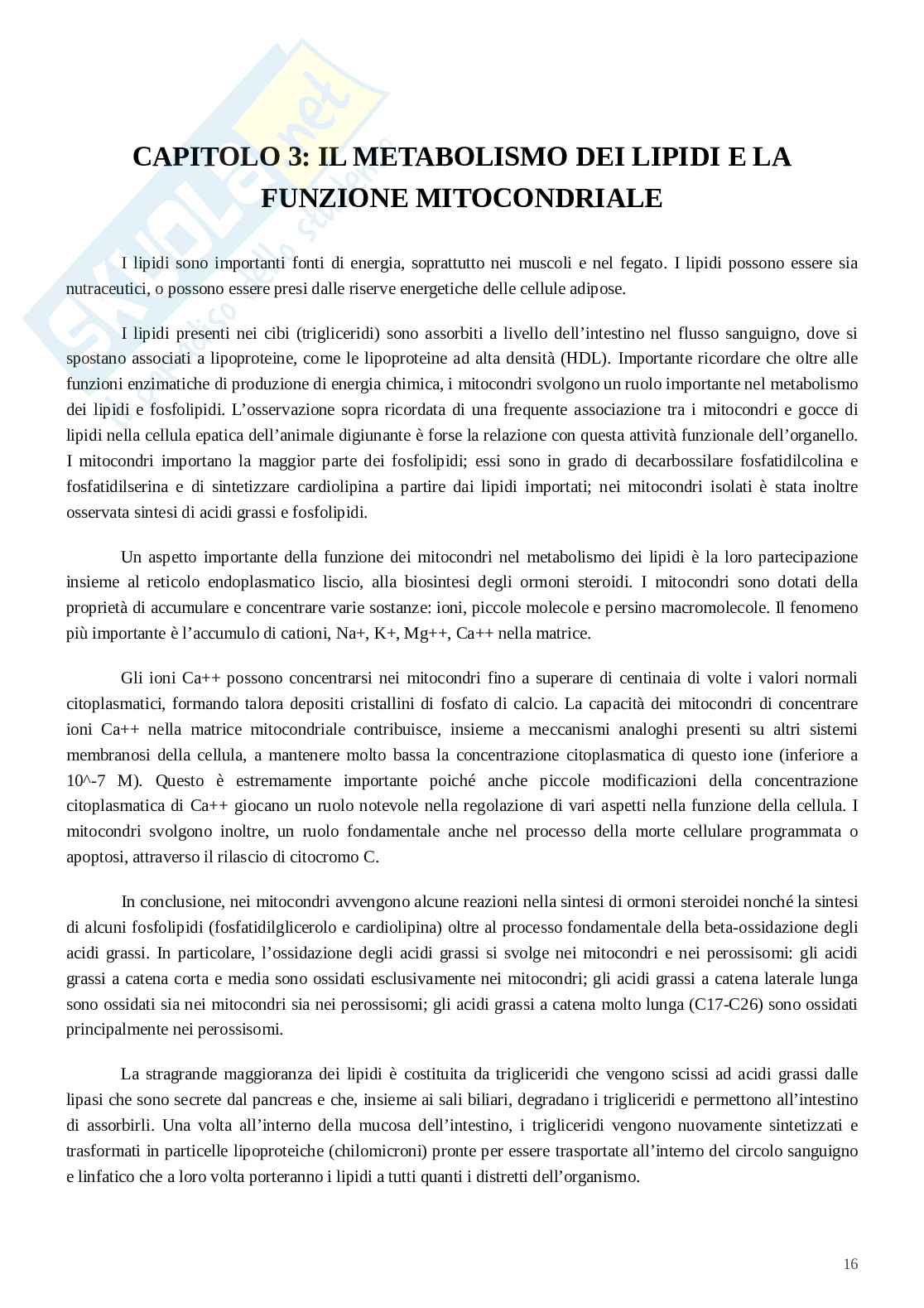 Meccanismi di integrazione neuro-biologico-metabolico Pag. 16