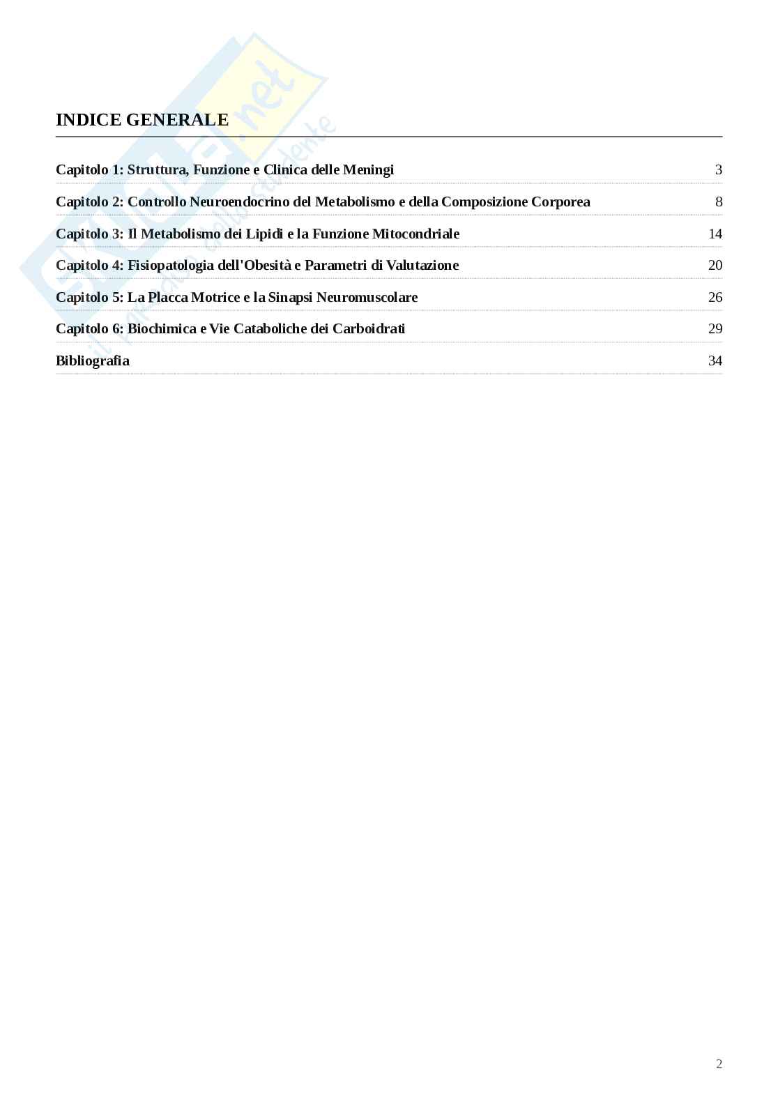 Meccanismi di integrazione neuro-biologico-metabolico Pag. 2