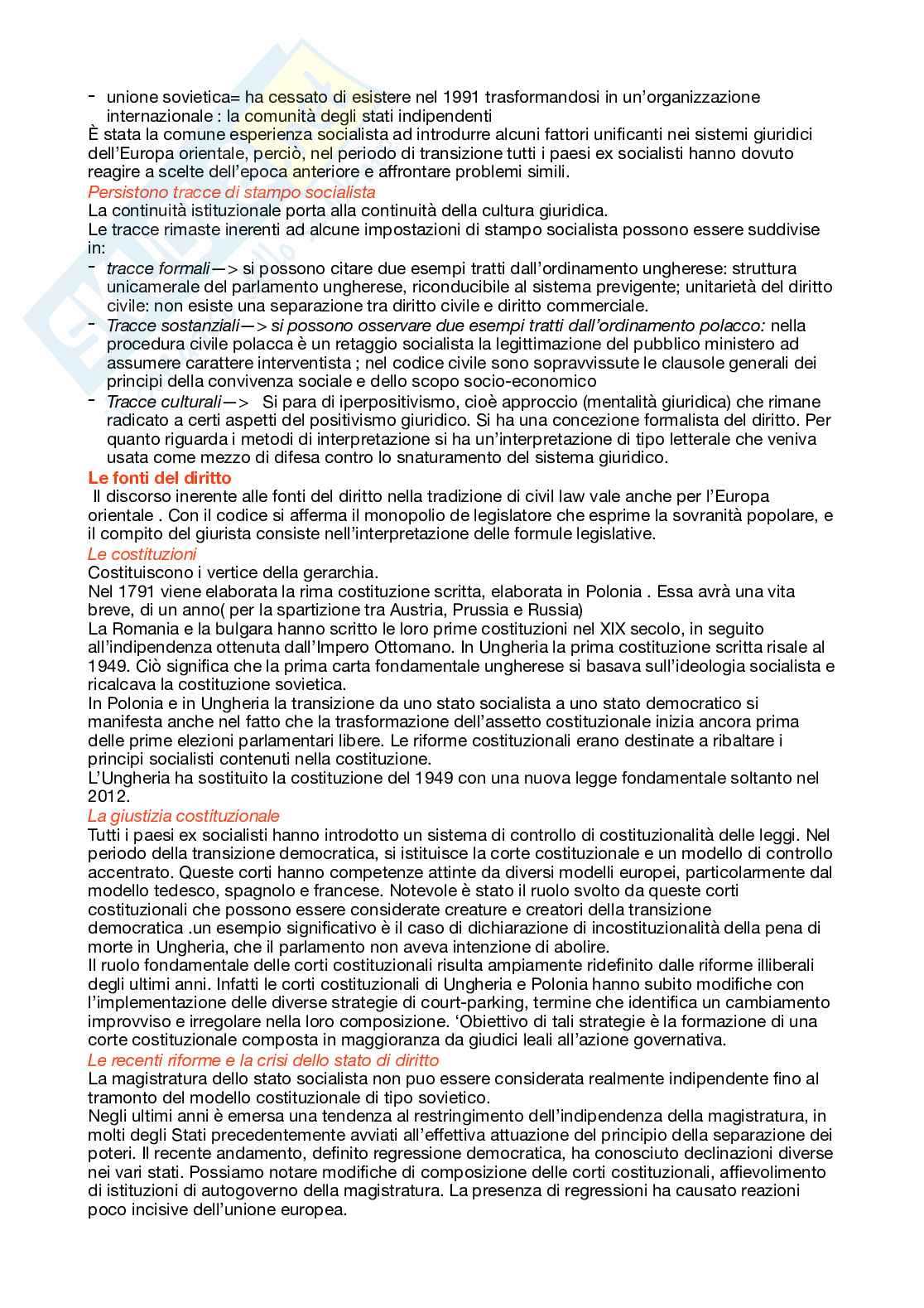 Riassunto esame Sistemi giuridici comparati , Prof. De Luca Alessandra, libro consigliato La tradizione giuridica occidentale. Testo di materiali per un confronto civil law common law, Varano, Barsotti Pag. 2