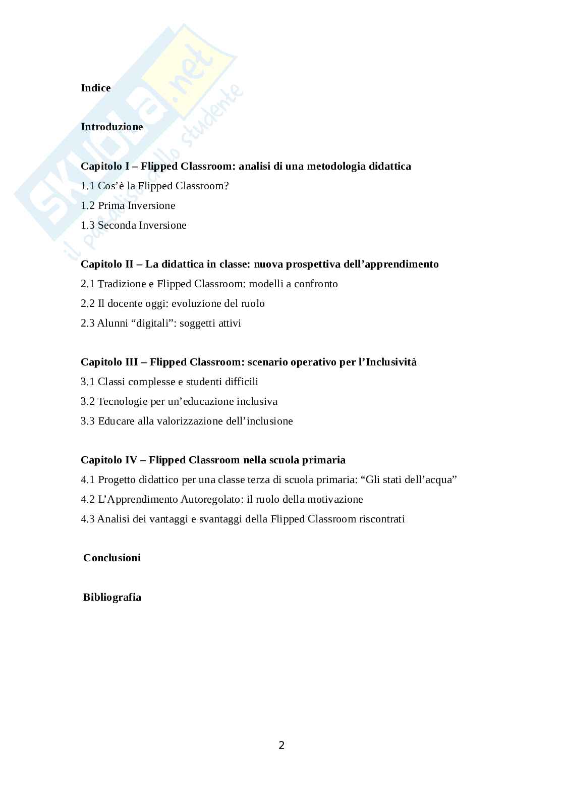 Flipped Classroom: una metodologia didattica innovativa Pag. 2