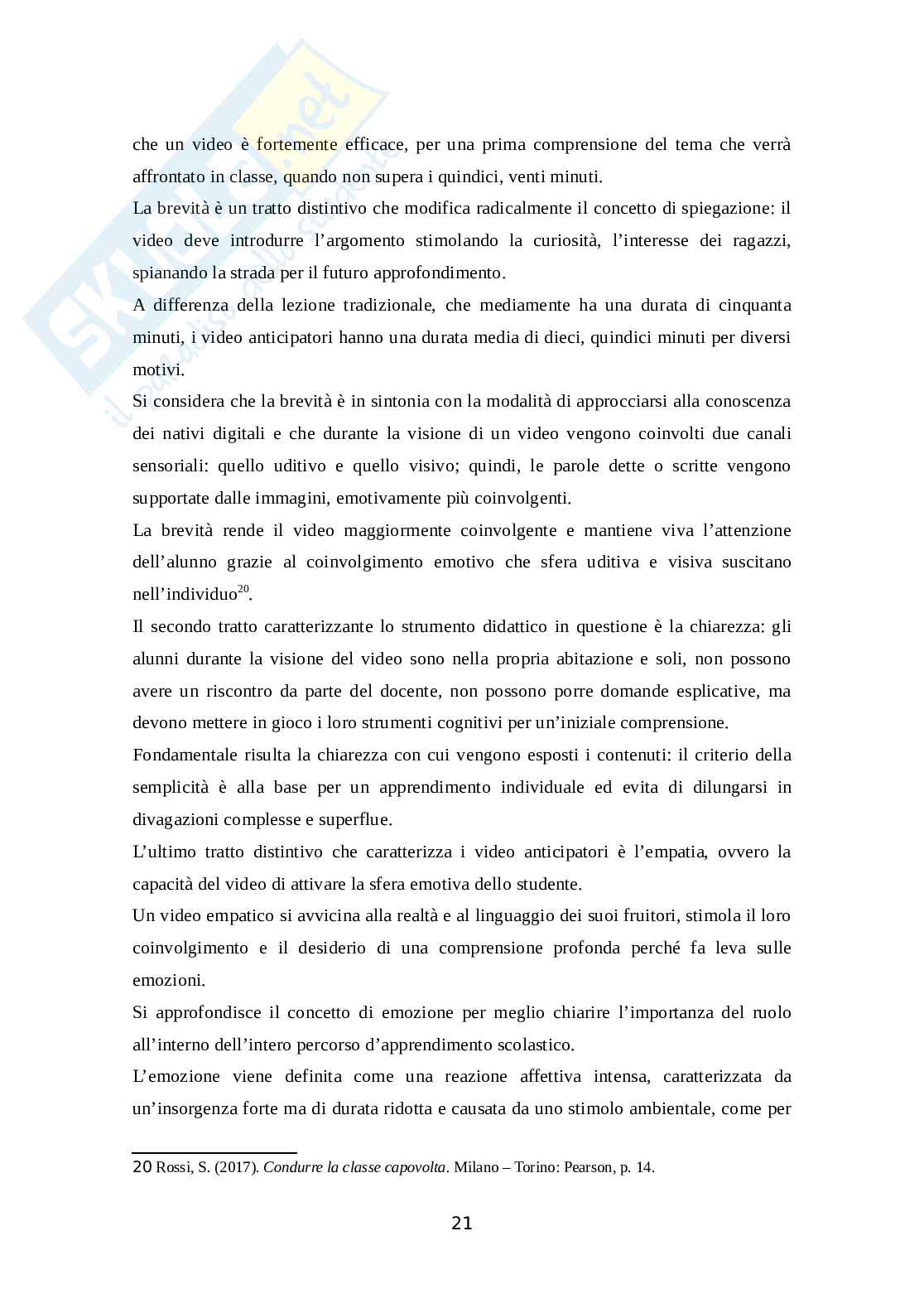Flipped Classroom: una metodologia didattica innovativa Pag. 21