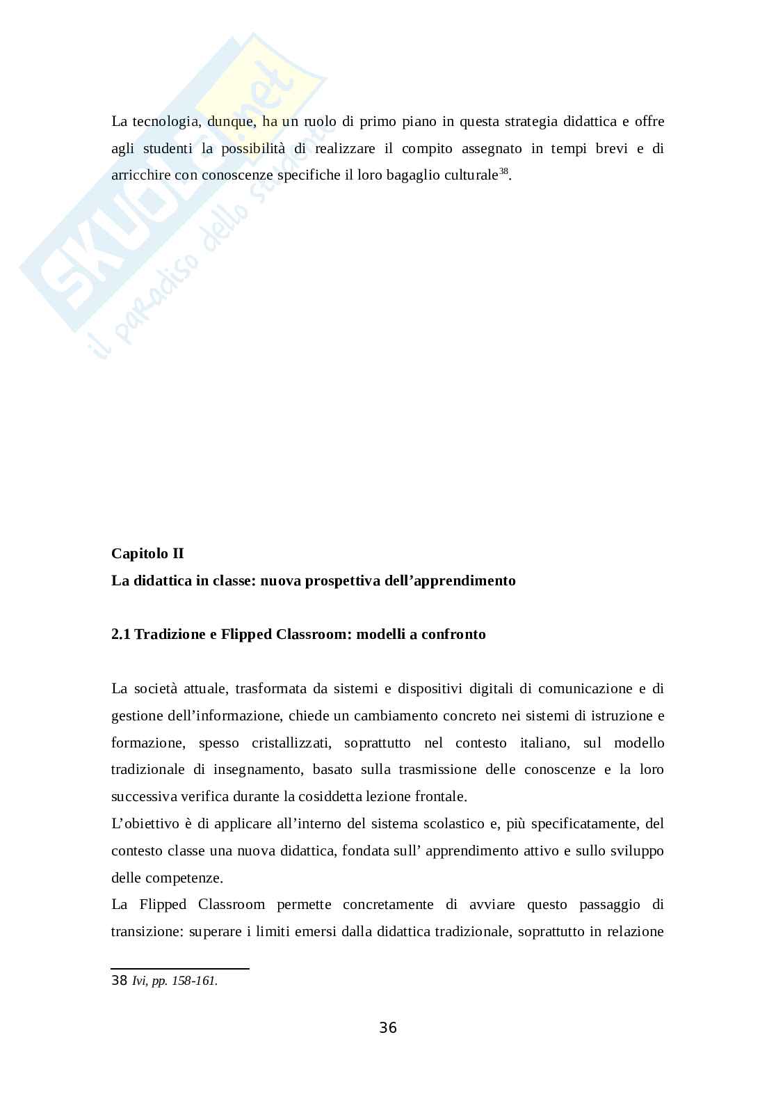 Flipped Classroom: una metodologia didattica innovativa Pag. 36