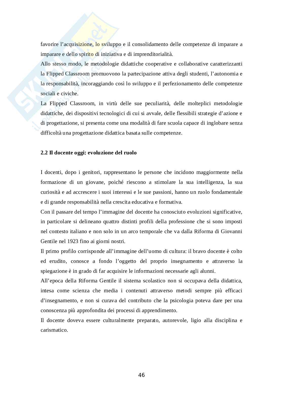 Flipped Classroom: una metodologia didattica innovativa Pag. 46