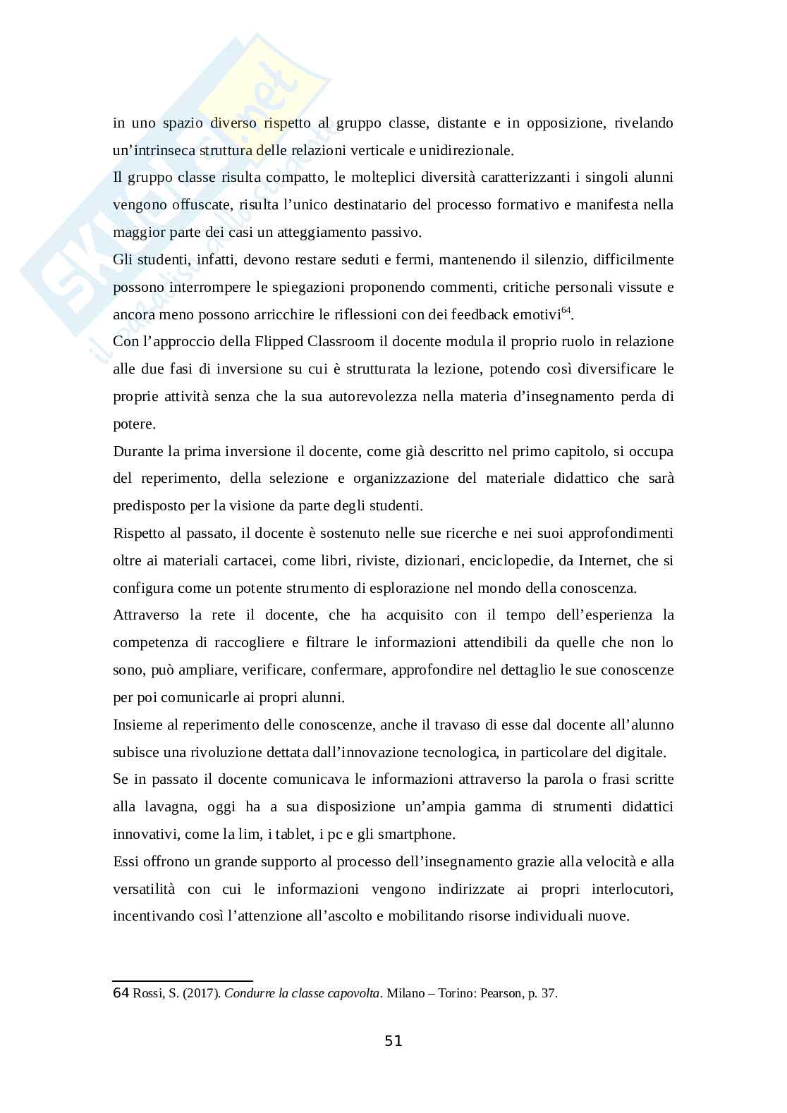 Flipped Classroom: una metodologia didattica innovativa Pag. 51