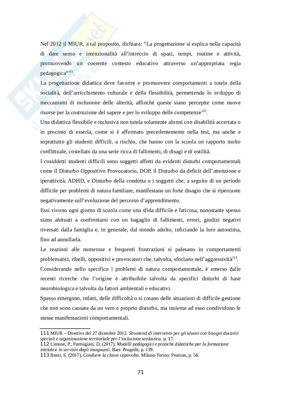 Flipped Classroom: una metodologia didattica innovativa Pag. 71