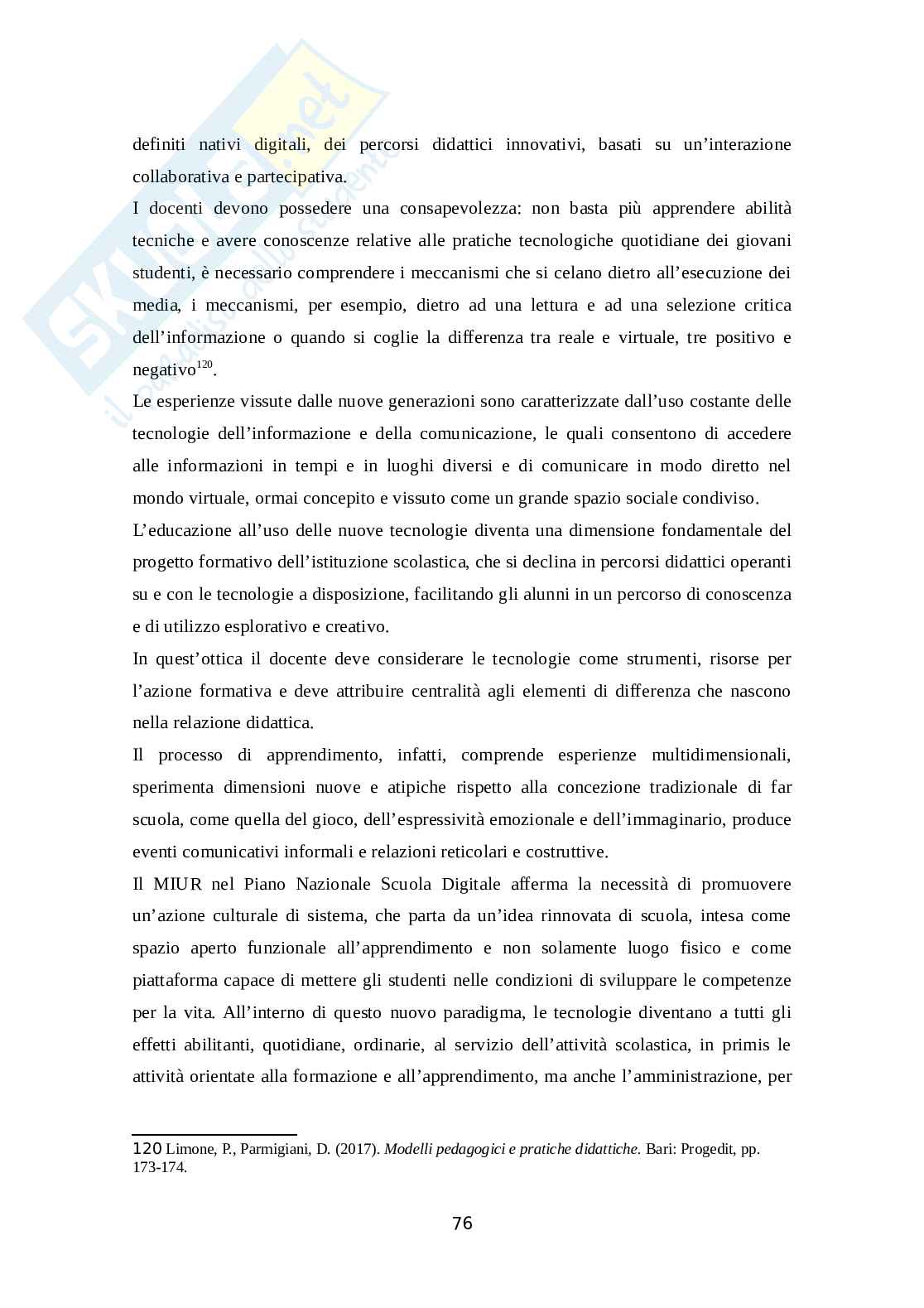 Flipped Classroom: una metodologia didattica innovativa Pag. 76