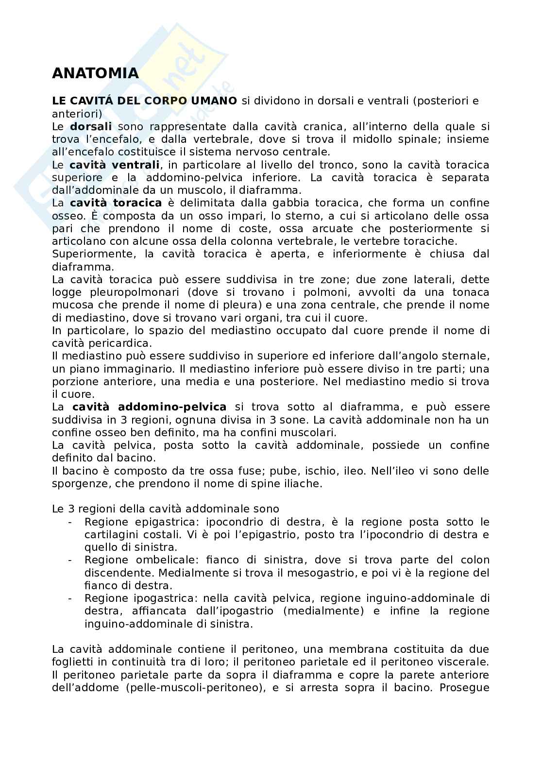 Anatomia umana per le professioni sanitarie Pag. 1