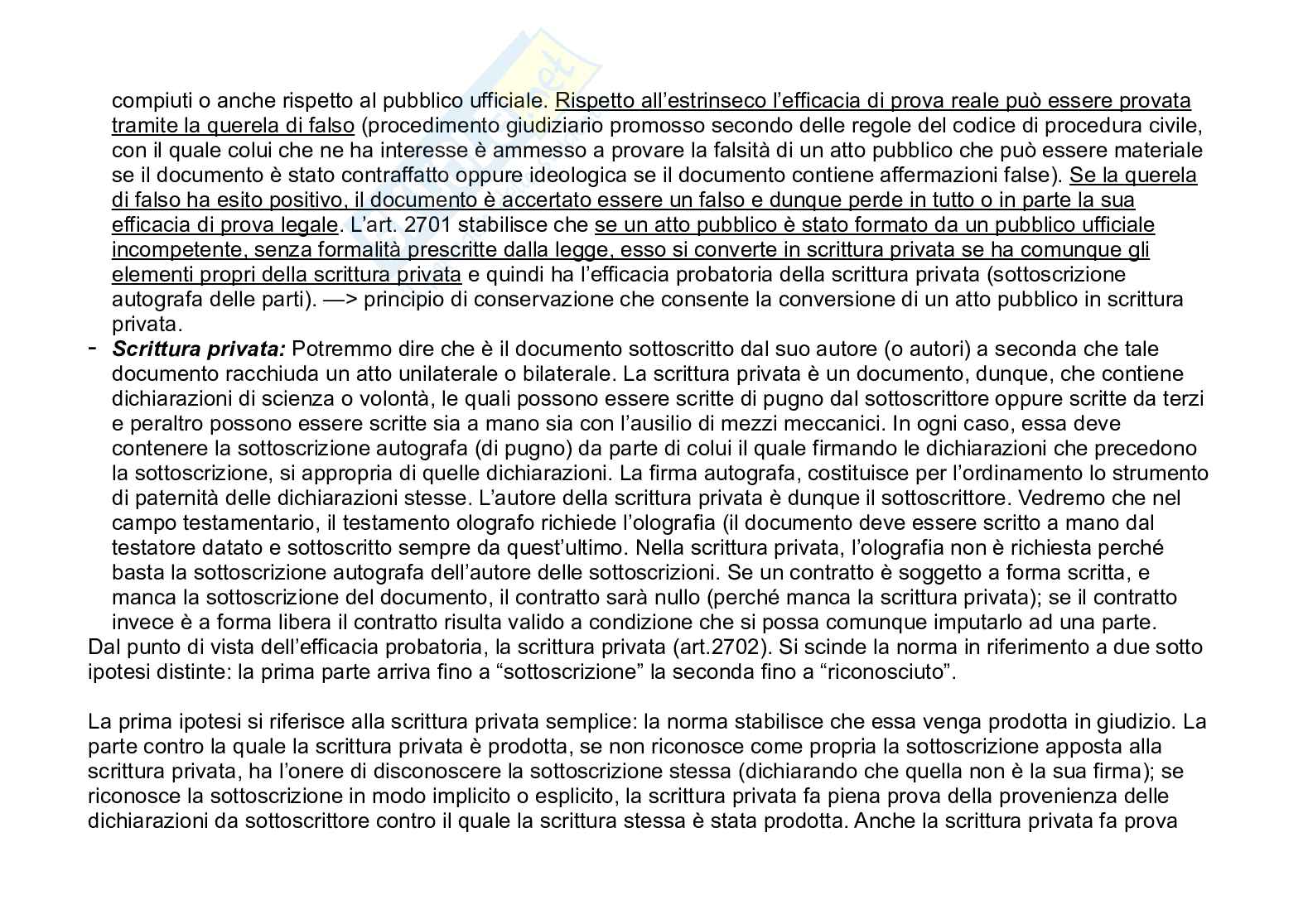 Appunti di Istituzioni di diritto privato, seconda parte del corso Pag. 46
