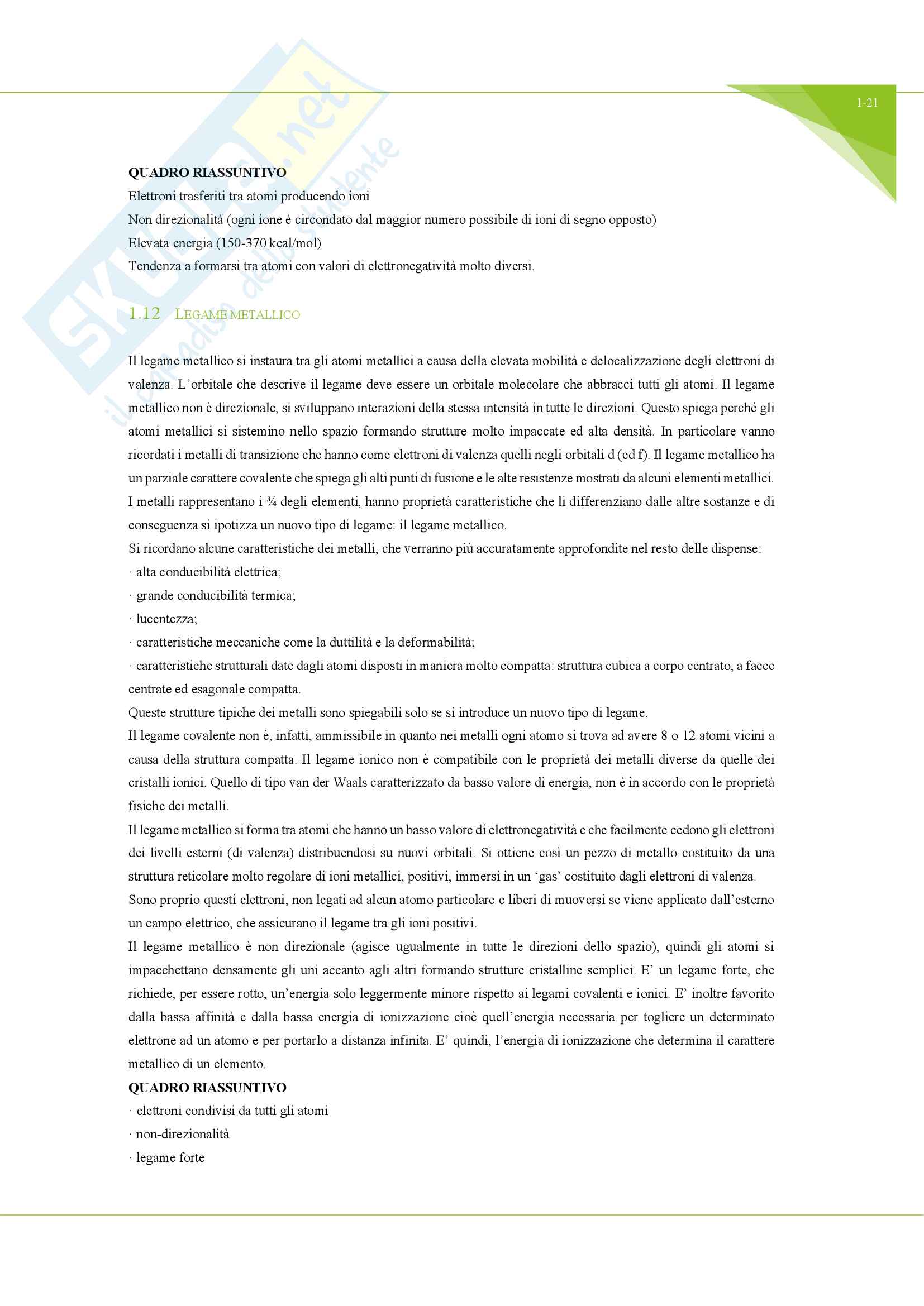 Appunti Tecnologia dei materiali e chimica applicata Pag. 21