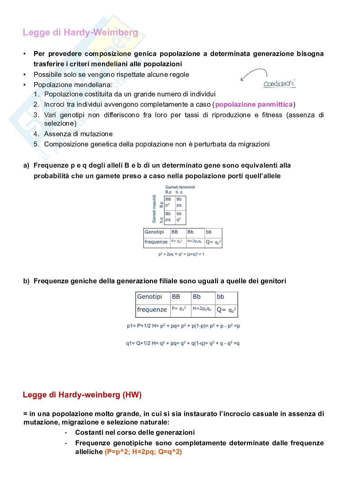 Appunti completi senza esercizi di Genetica generale e elementi di genetica umana Pag. 71