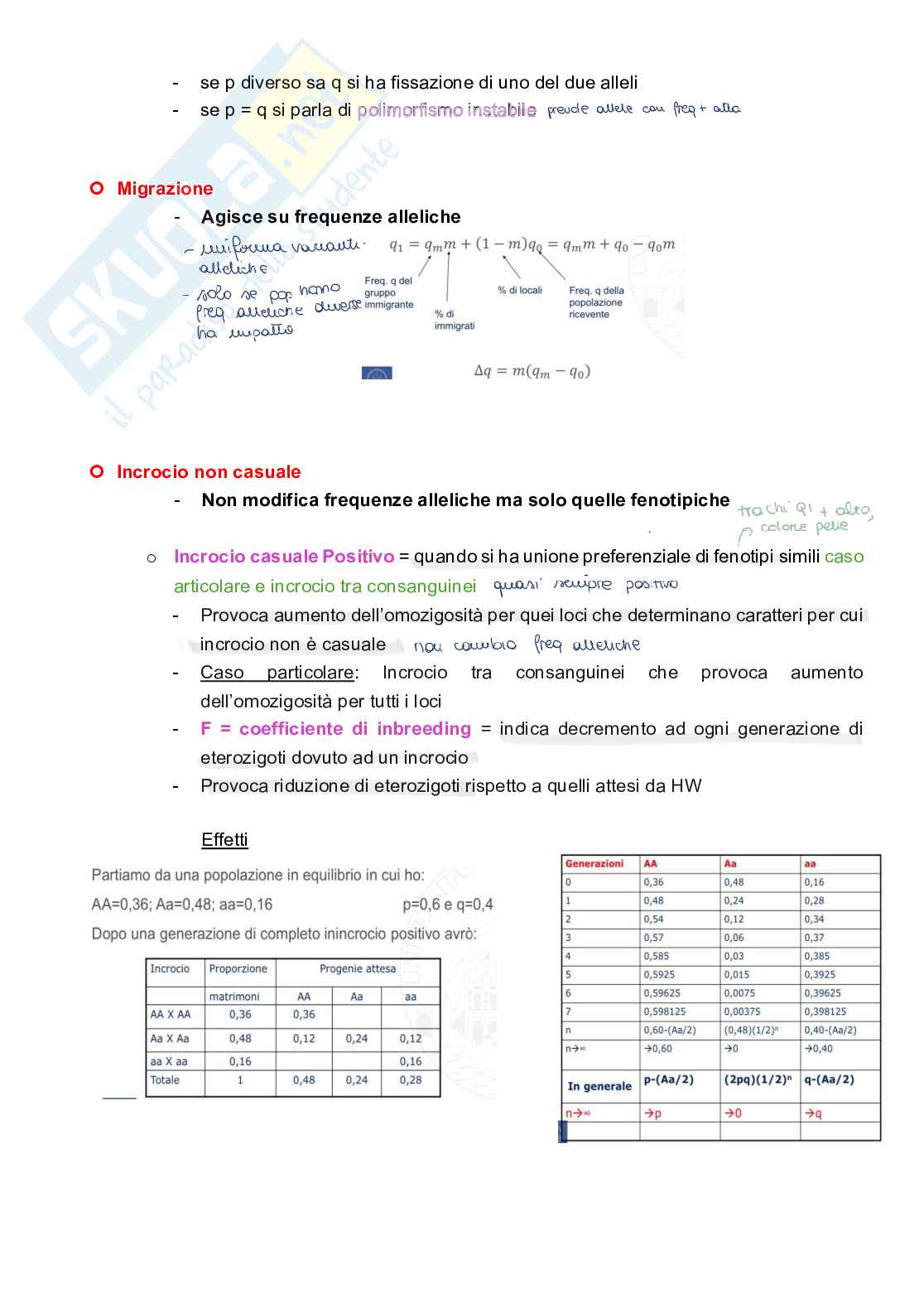 Appunti completi senza esercizi di Genetica generale e elementi di genetica umana Pag. 76