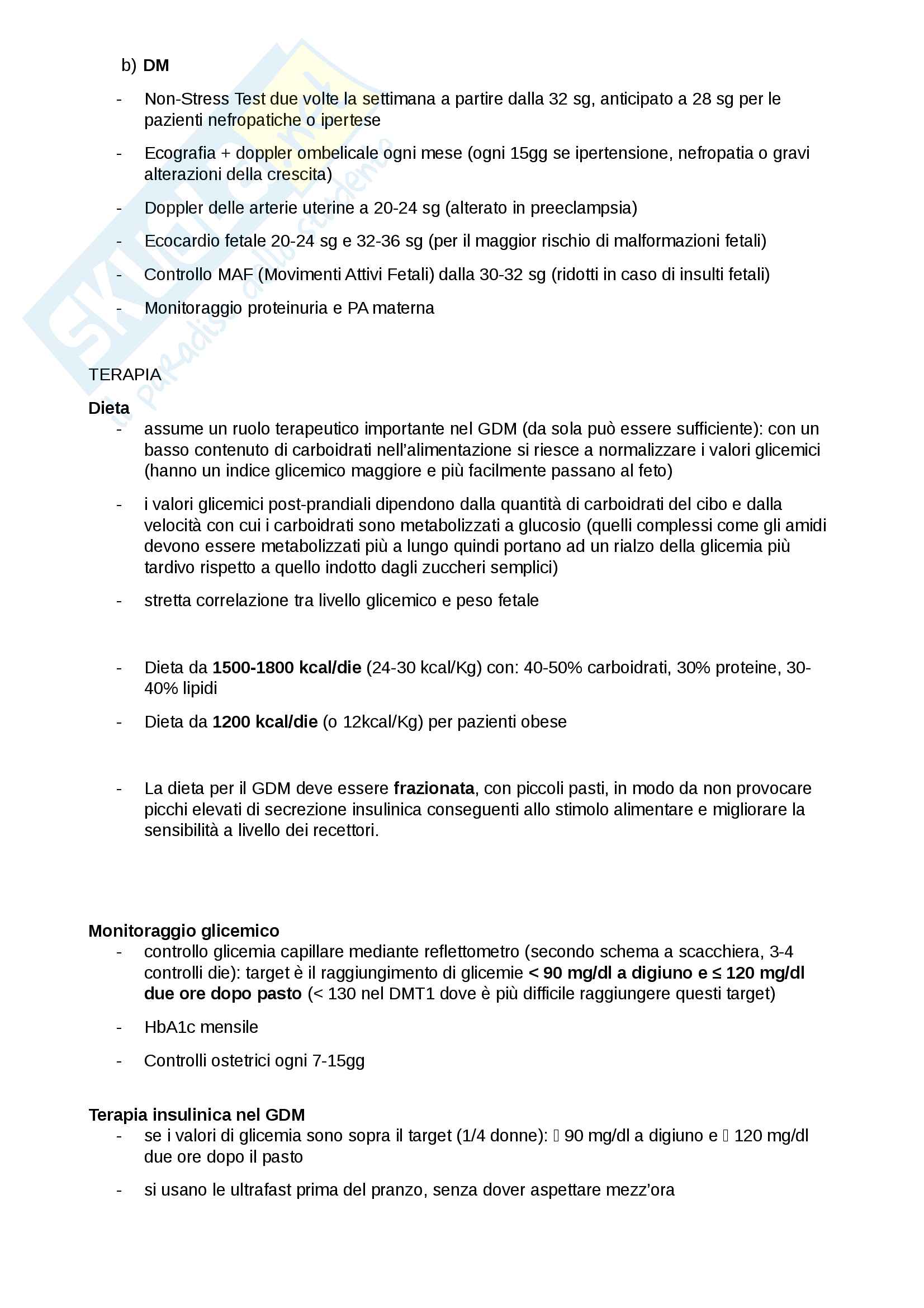 Schemi Gineco (Travaglio-Parto, Ipertensione in gravidanza, Diabete gestazionale, Screening HPV) Pag. 21