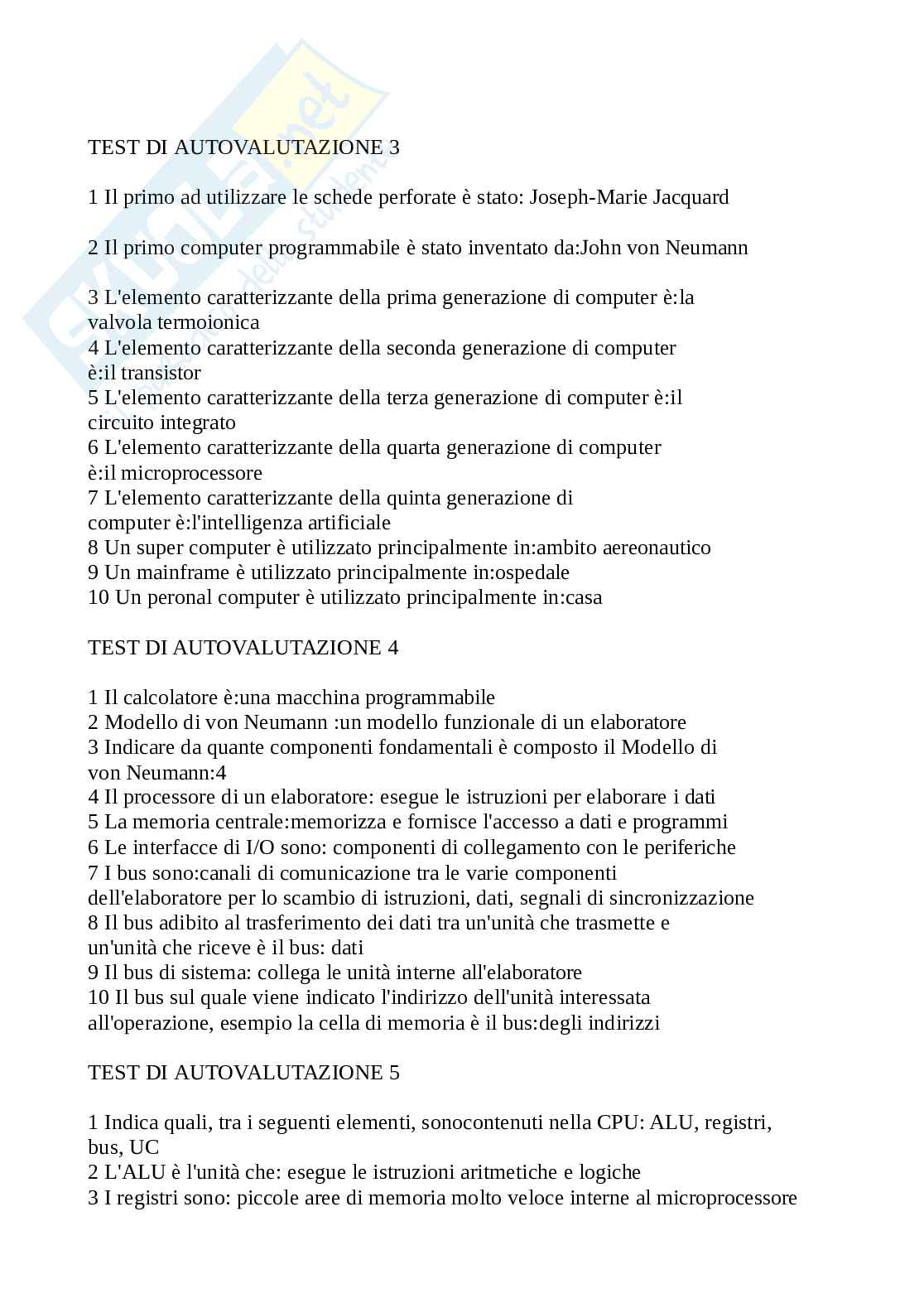 Paniere Prove di abilità informatiche. Aggiornato e completo con extra. In ordine Pag. 2