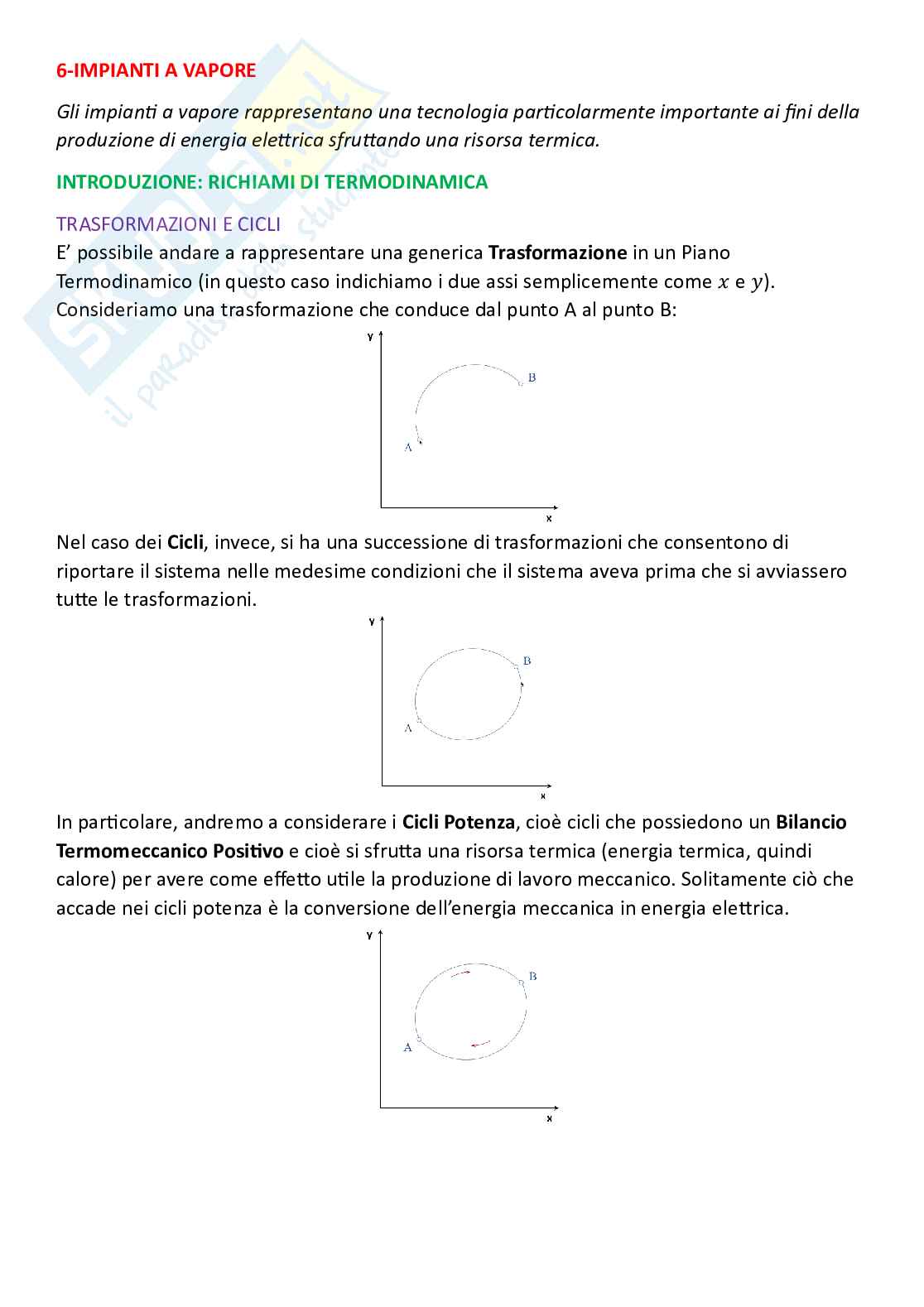 Sistemi energetici, parte 6 - Impianti a vapore Pag. 1