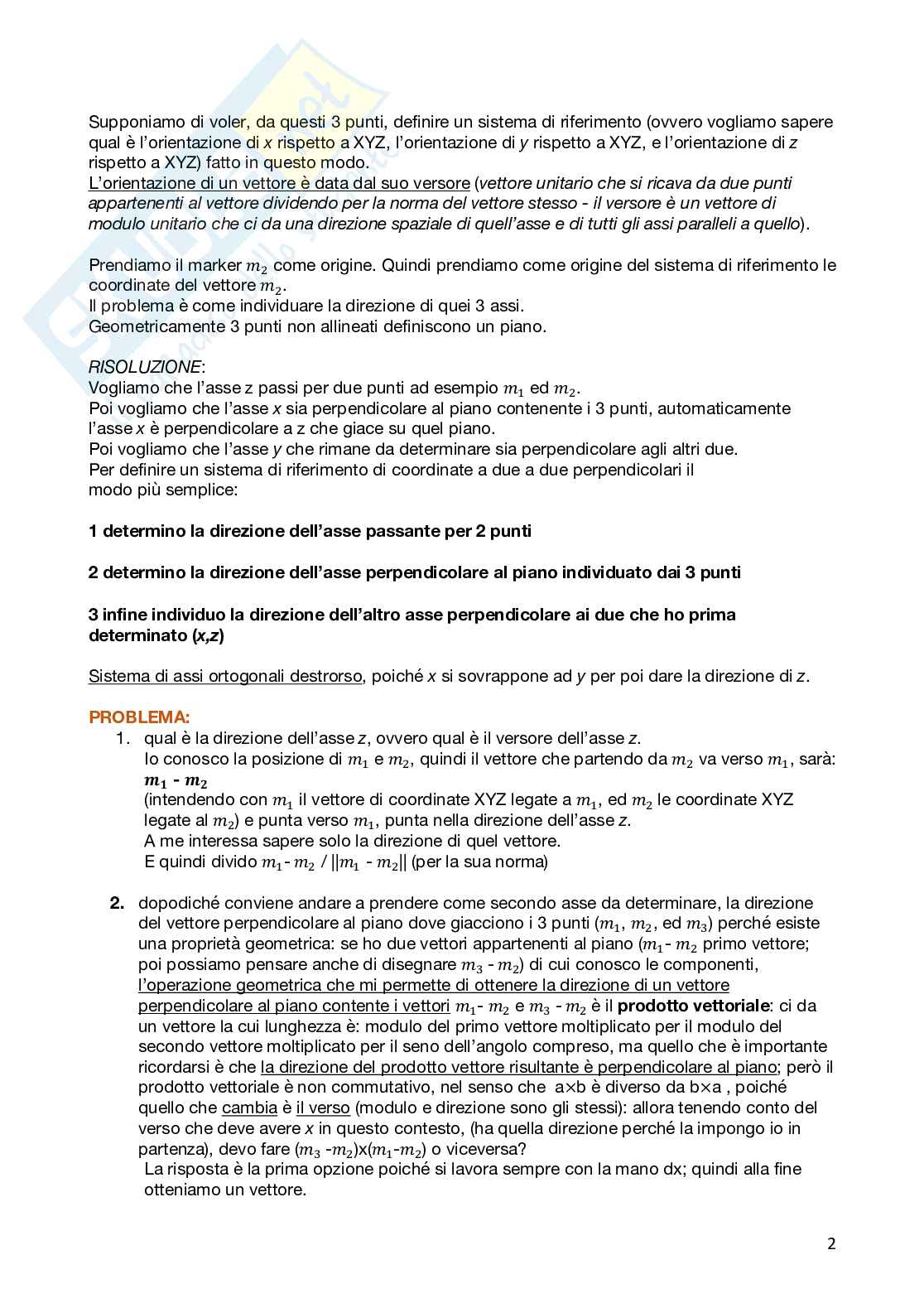 Appunti Biomeccanica del movimento Pag. 2
