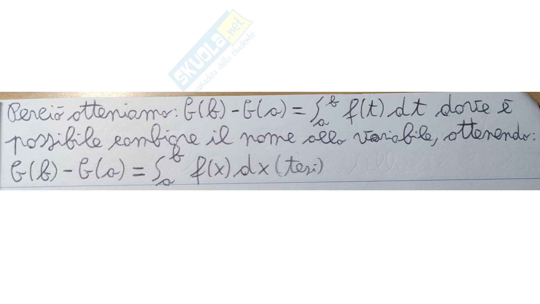 Teoremi sugli integrali Pag. 16