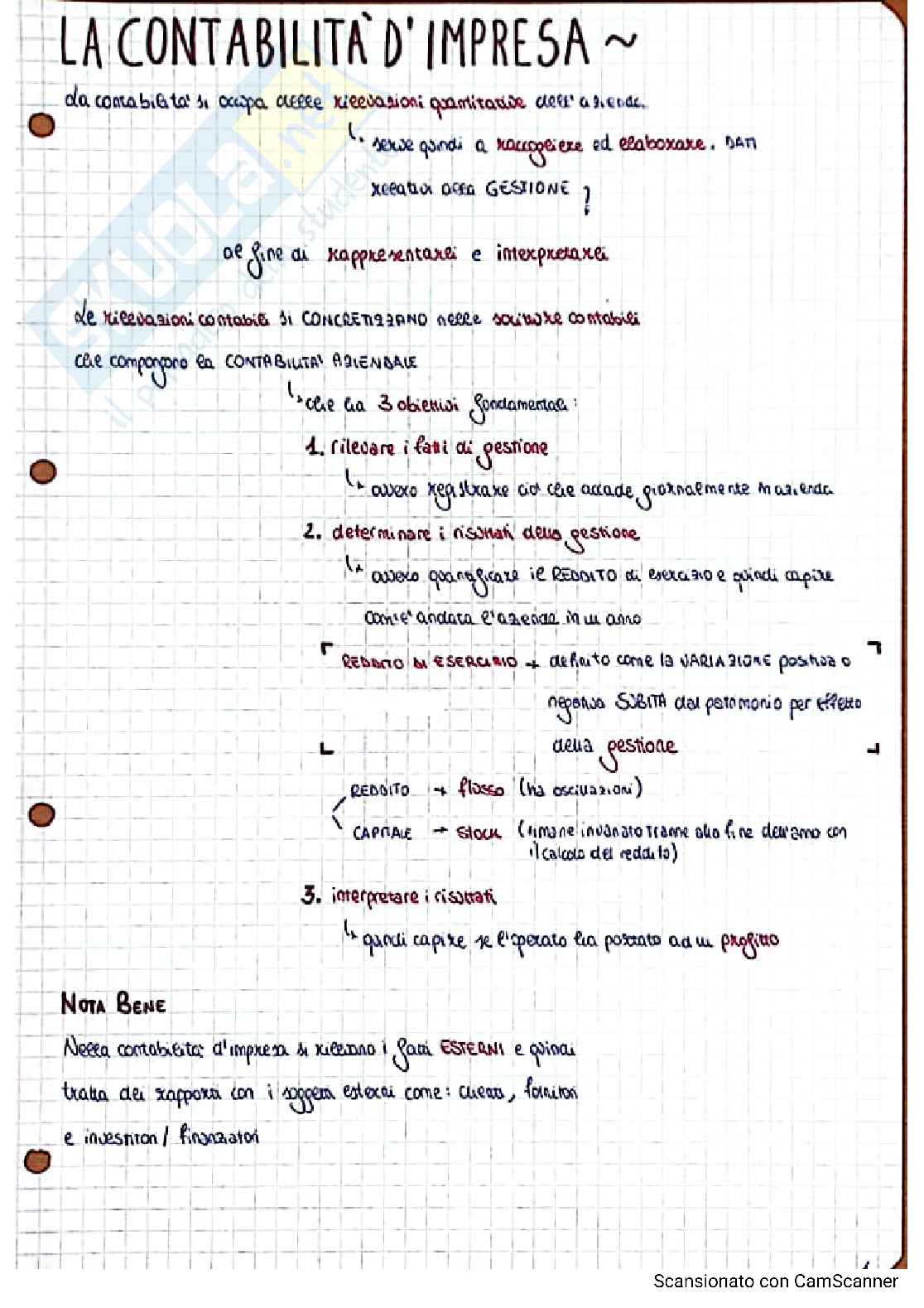 Contabilità d'impresa Pag. 1