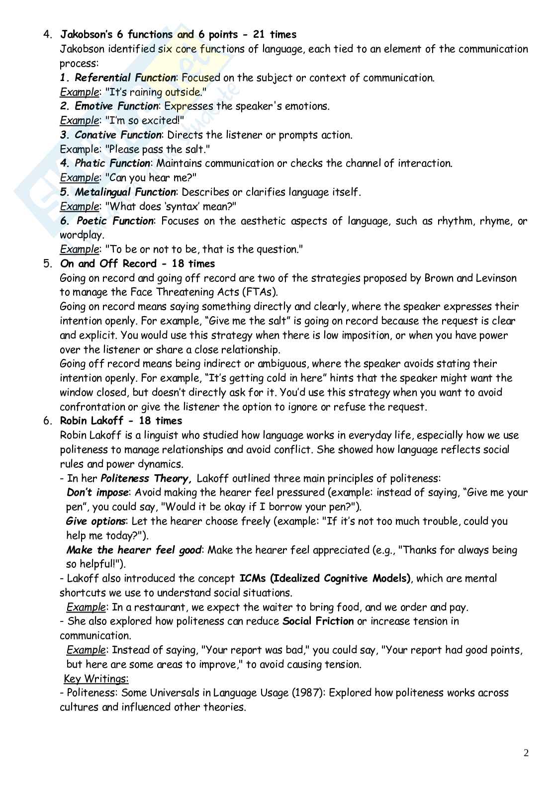 Domande Lingua e traduzione inglese 4 Pag. 2