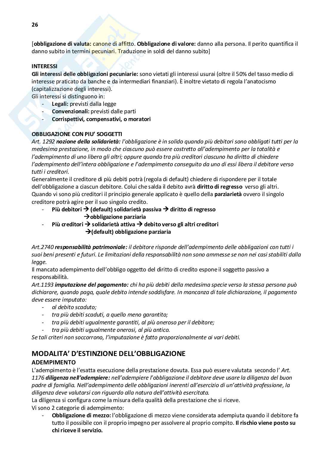 Diritto privato e commerciale   Pag. 26