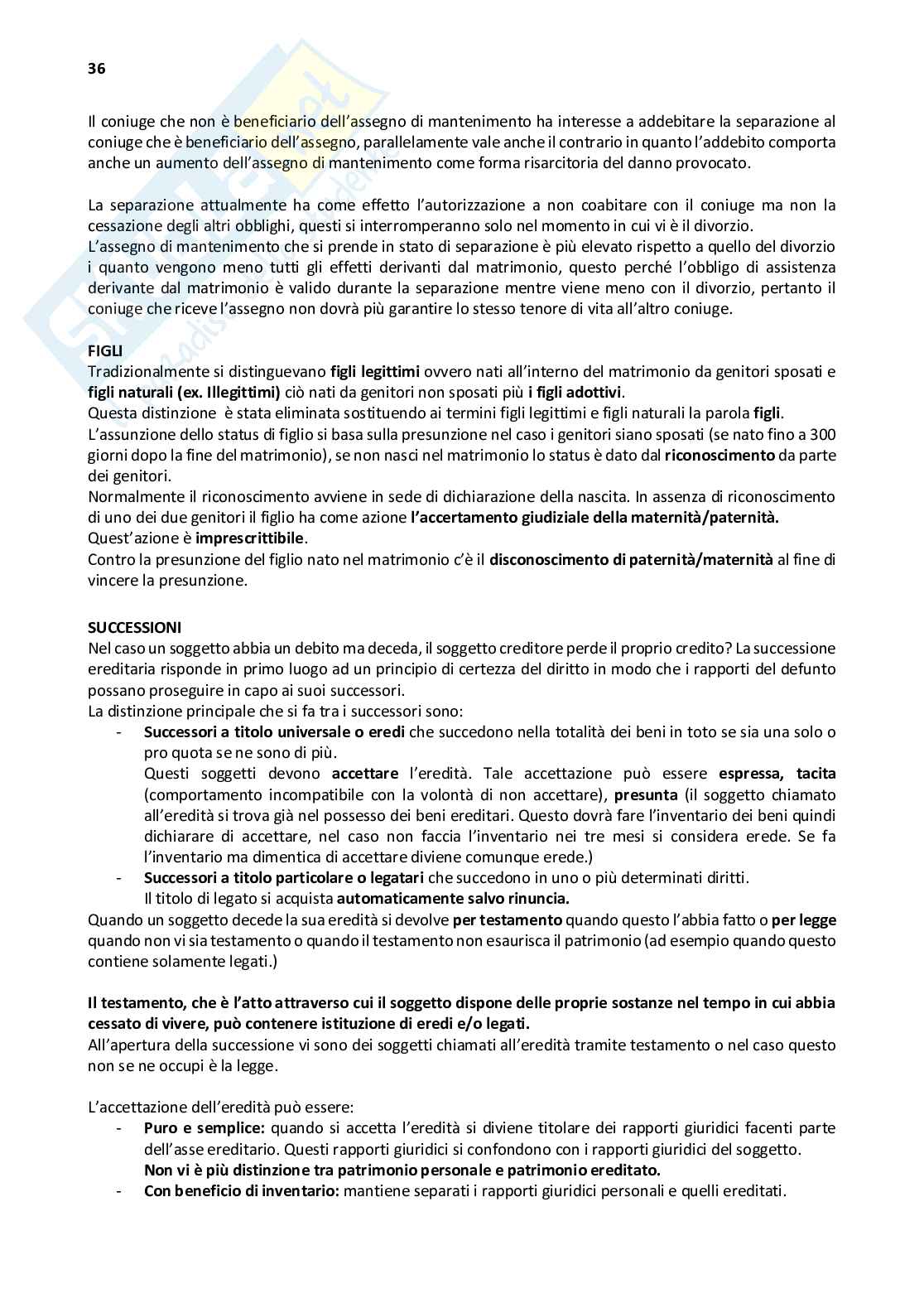 Diritto privato e commerciale   Pag. 36