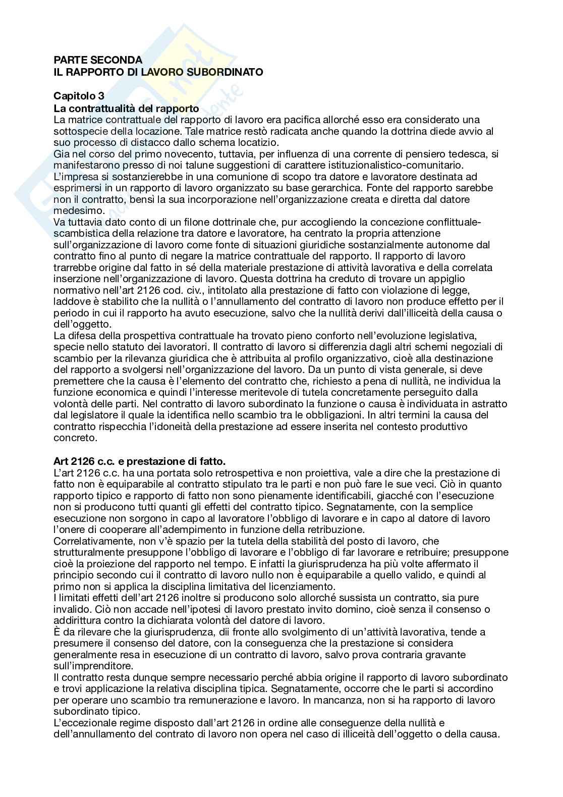 Riassunto esame Diritto del lavoro, Prof. Pizzoferrato Alberto, libro consigliato Diritto del lavoro: il diritto sindacale; il rapporto di lavoro subordinato , Franco Carinci, Raffaele Tamajo, Paolo Tosi, Tiziano Treu Pag. 31