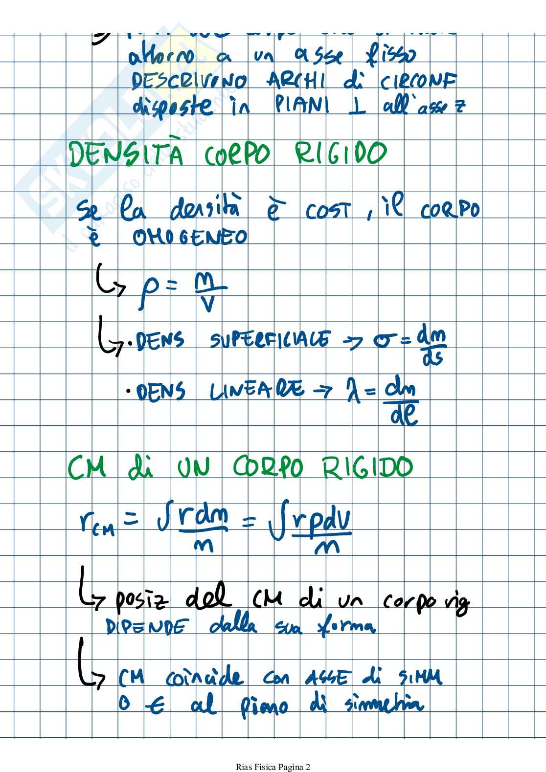 Appunti di Fisica 1 sul corpo rigido  Pag. 2