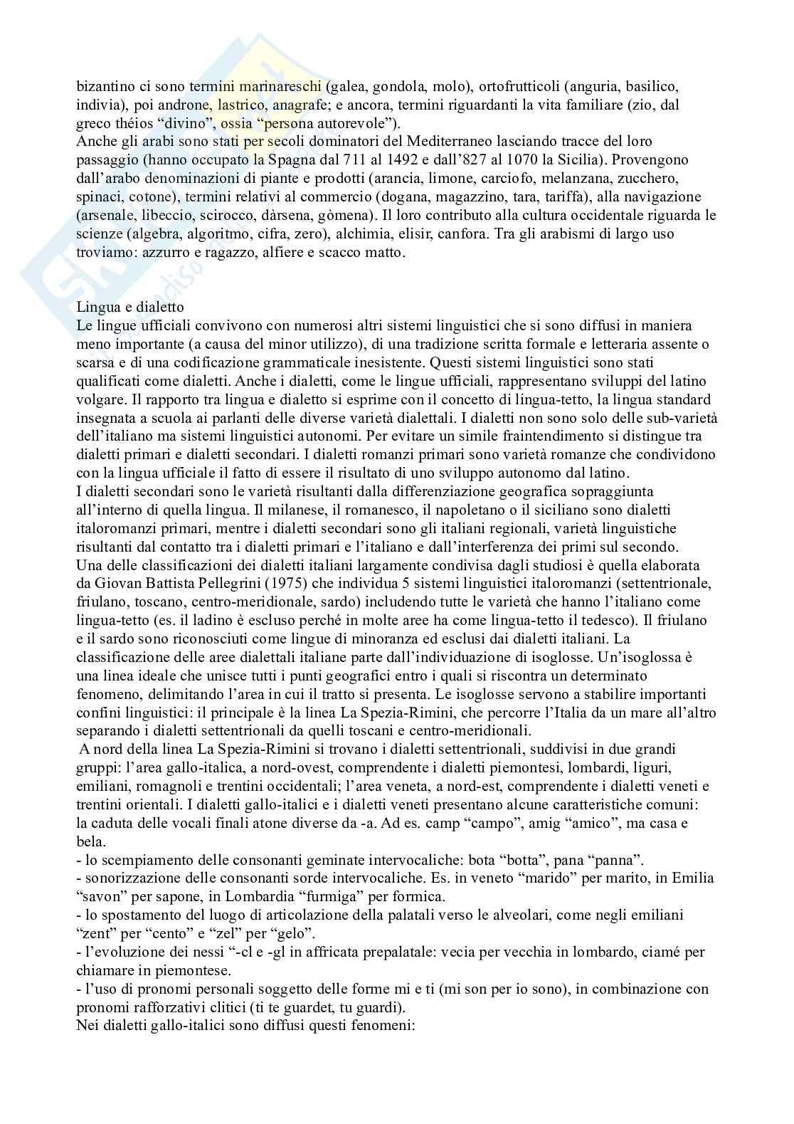 Linguistica italiana Pag. 11