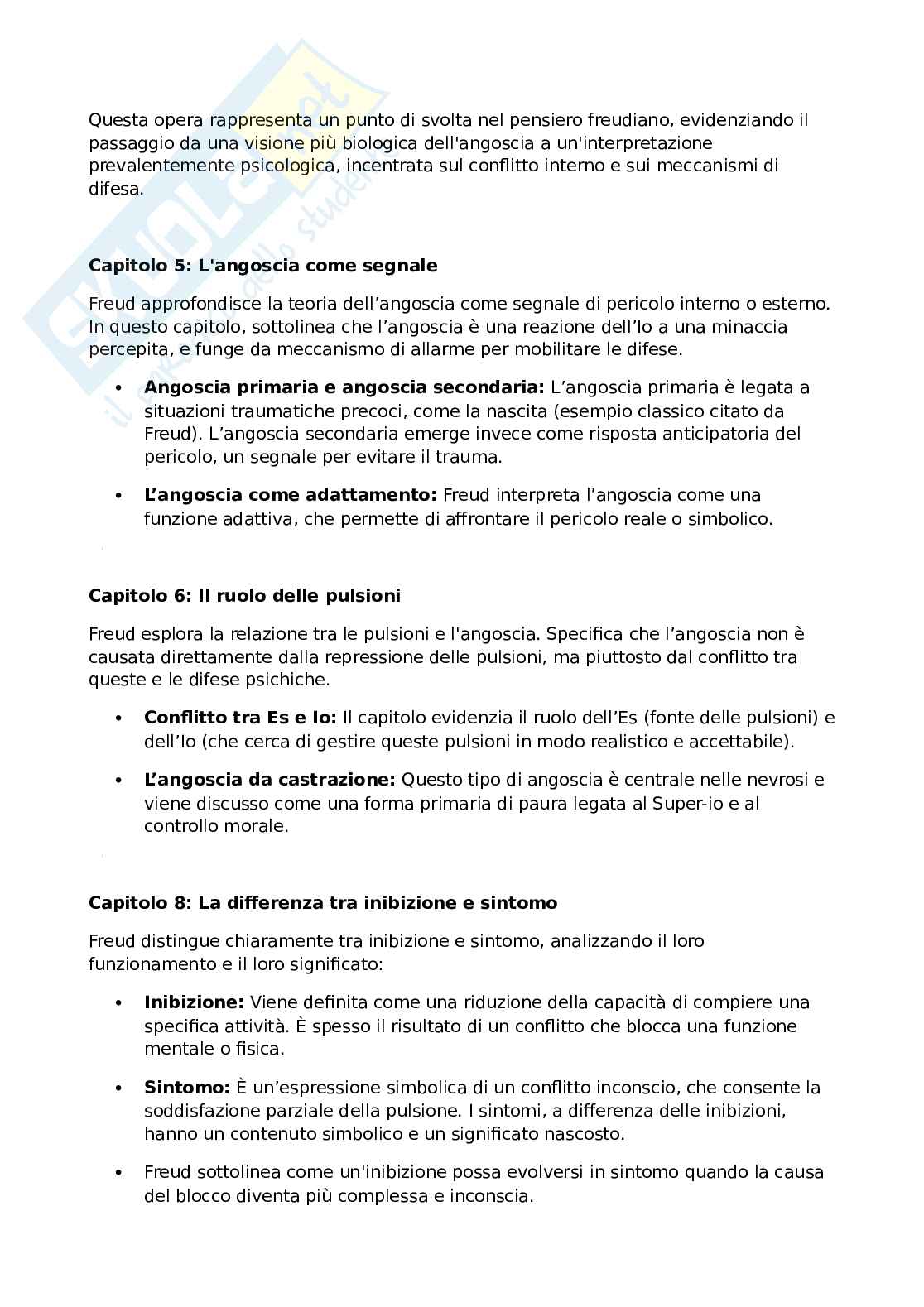 Inibizione sintomi e angoscia, Freud Pag. 2