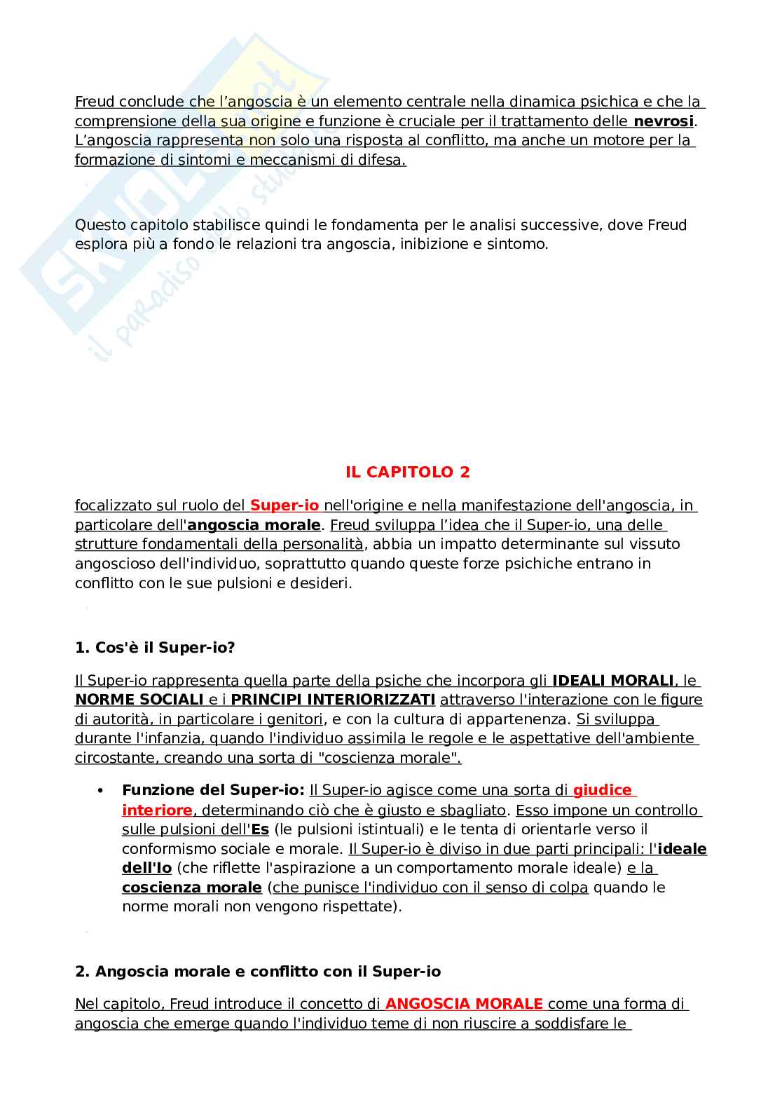 Inibizione sintomi e angoscia, Freud Pag. 6