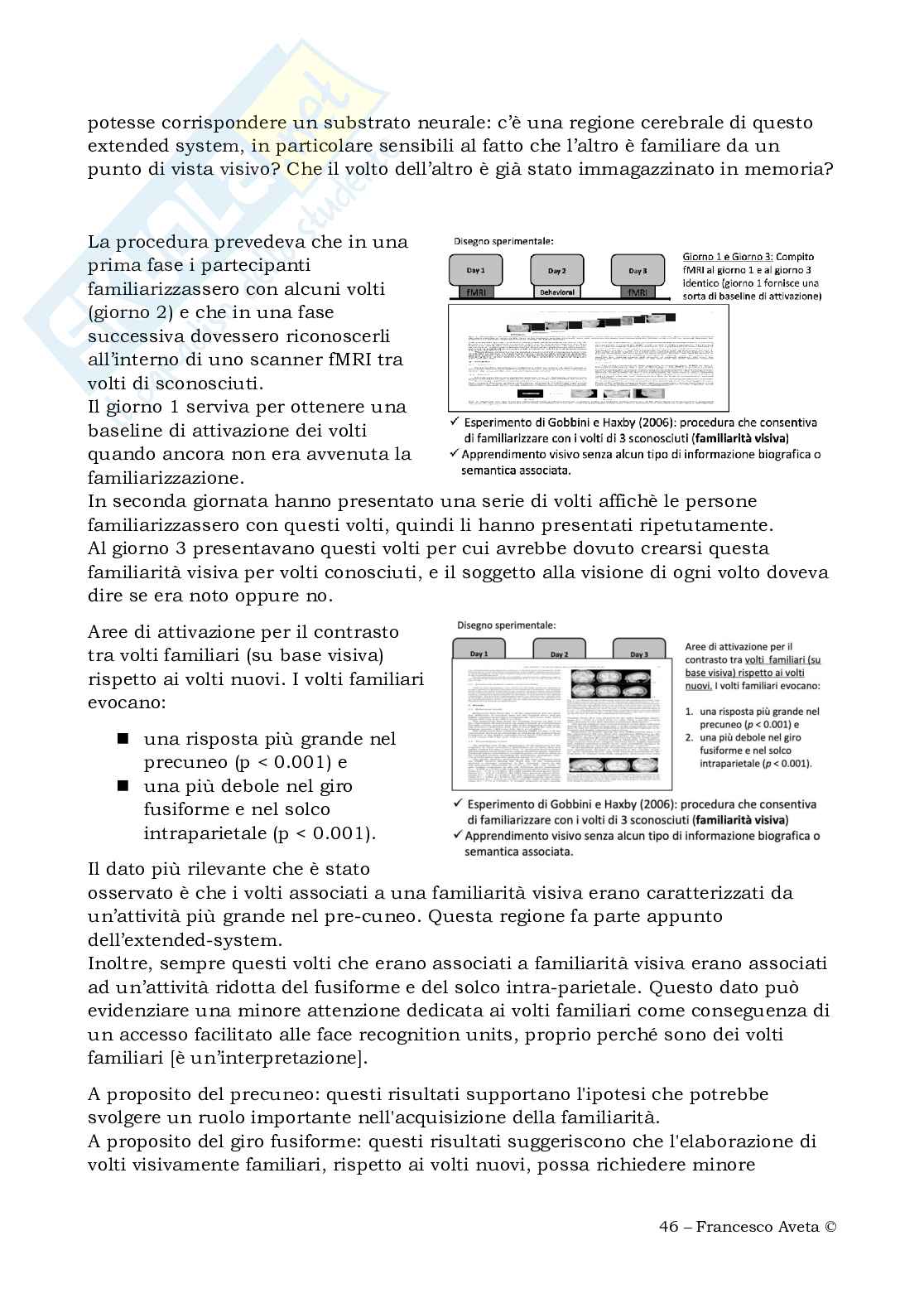 Riassunto completo Basi funzionali e cognitive dell'intersoggettività Pag. 46