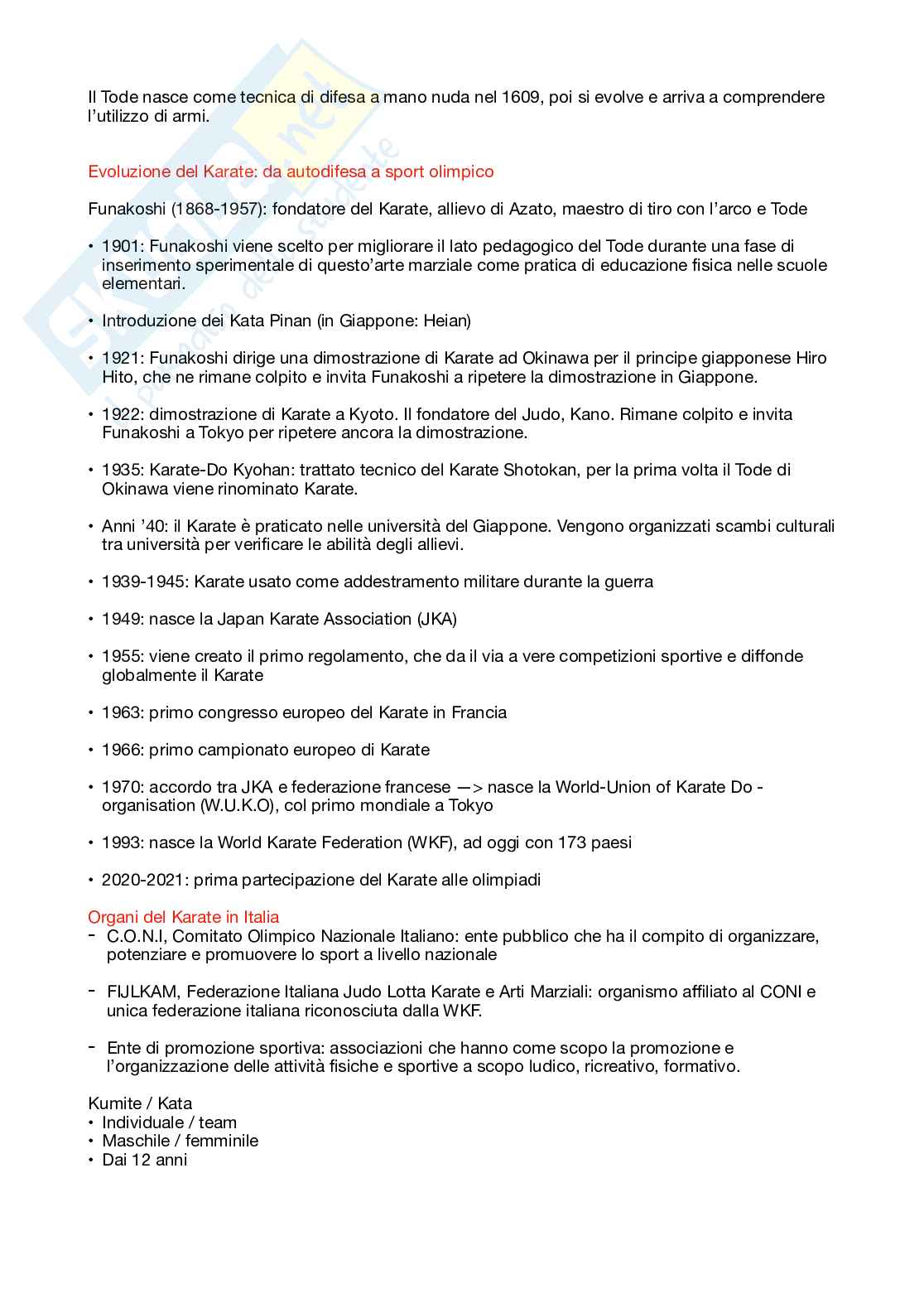 Appunti teoria Karate Pag. 6