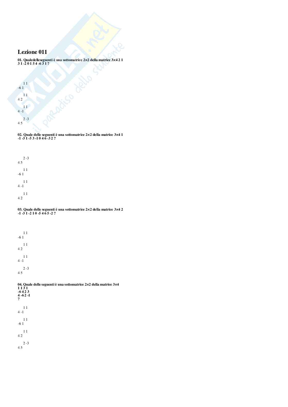 Geometria – Raccolta completa risposte (Fuori Paniere aperte e chiuse + Paniere ufficiale chiuse) – A.A. 2025/2026 Pag. 16