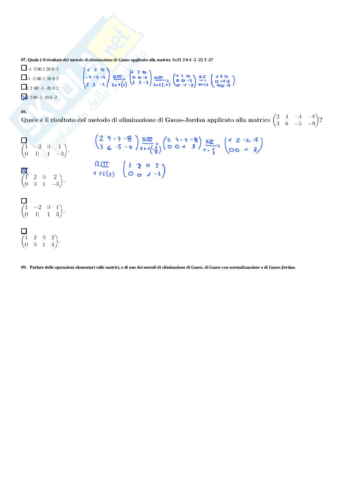 Geometria – Raccolta completa risposte (Fuori Paniere aperte e chiuse + Paniere ufficiale chiuse) – A.A. 2025/2026 Pag. 21