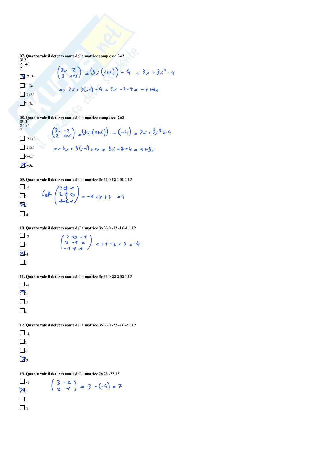 Geometria – Raccolta completa risposte (Fuori Paniere aperte e chiuse + Paniere ufficiale chiuse) – A.A. 2025/2026 Pag. 26