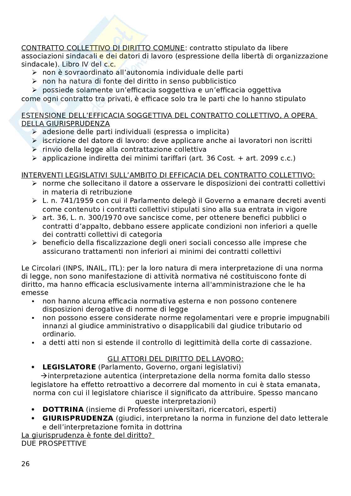 Diritto del lavoro Pag. 26