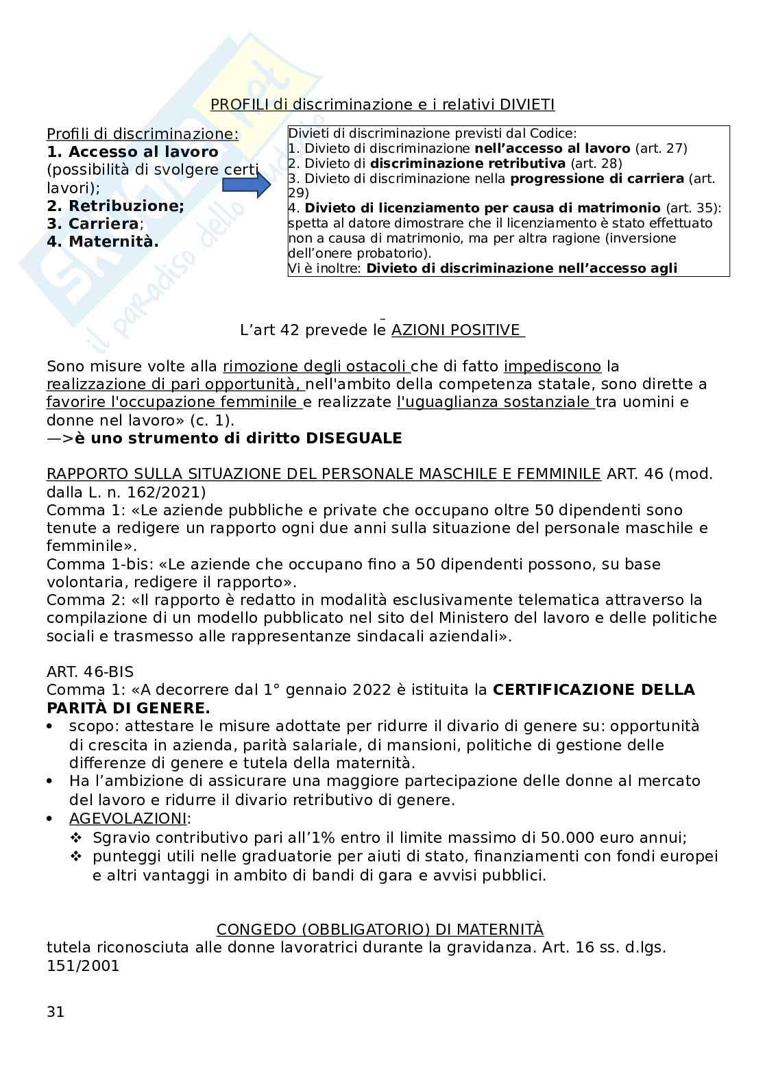 Diritto del lavoro Pag. 31