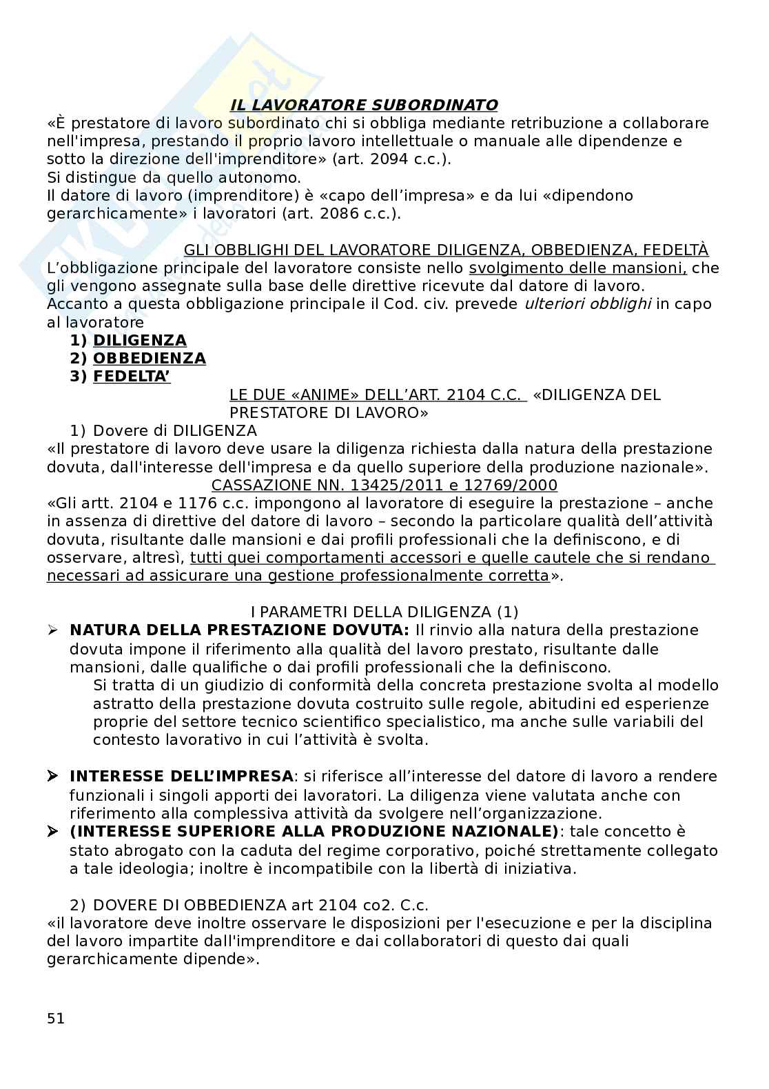 Diritto del lavoro Pag. 51